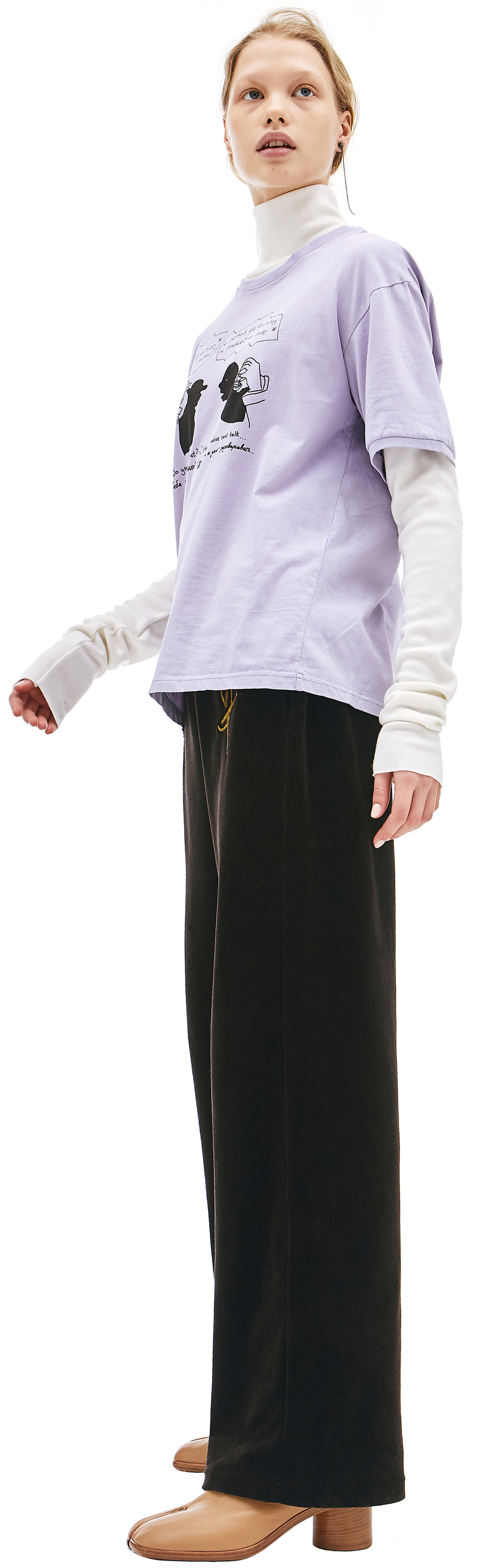 Vojettes Black & Green Embroidered Velvet Trousers