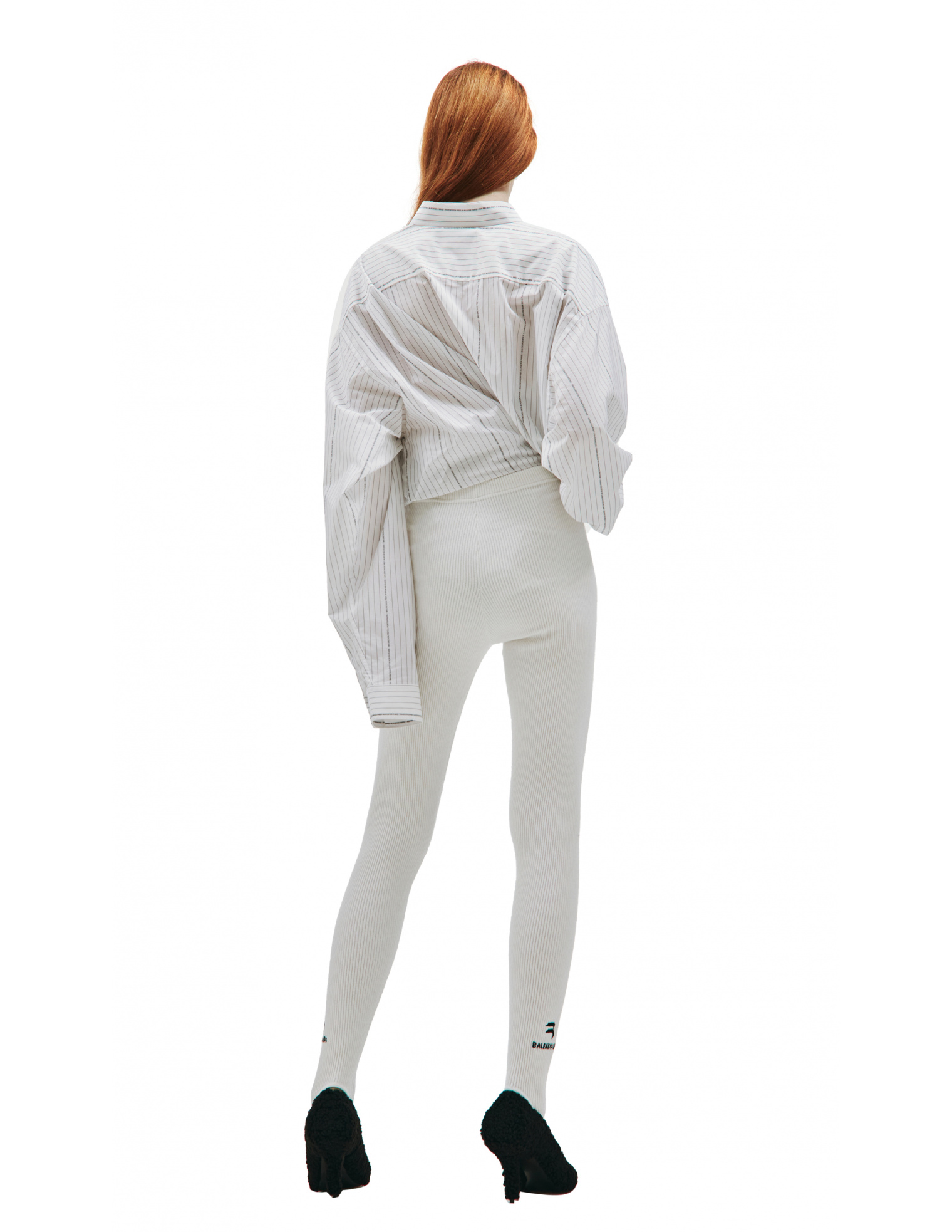 Balenciaga Leggings in white with loops