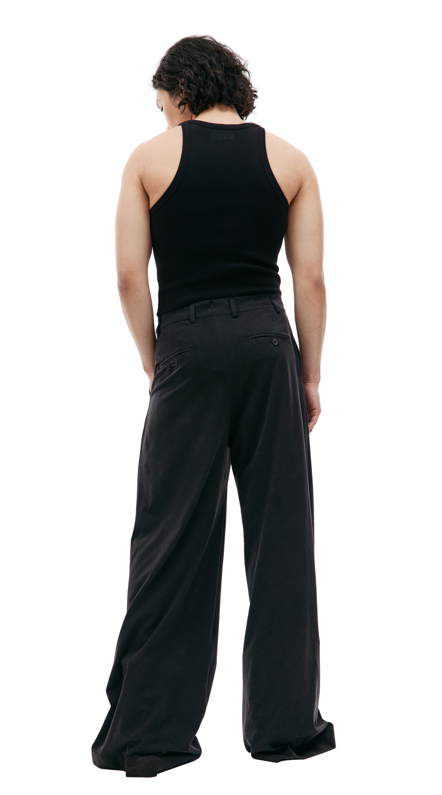 VETEMENTS Black wide-leg trousers