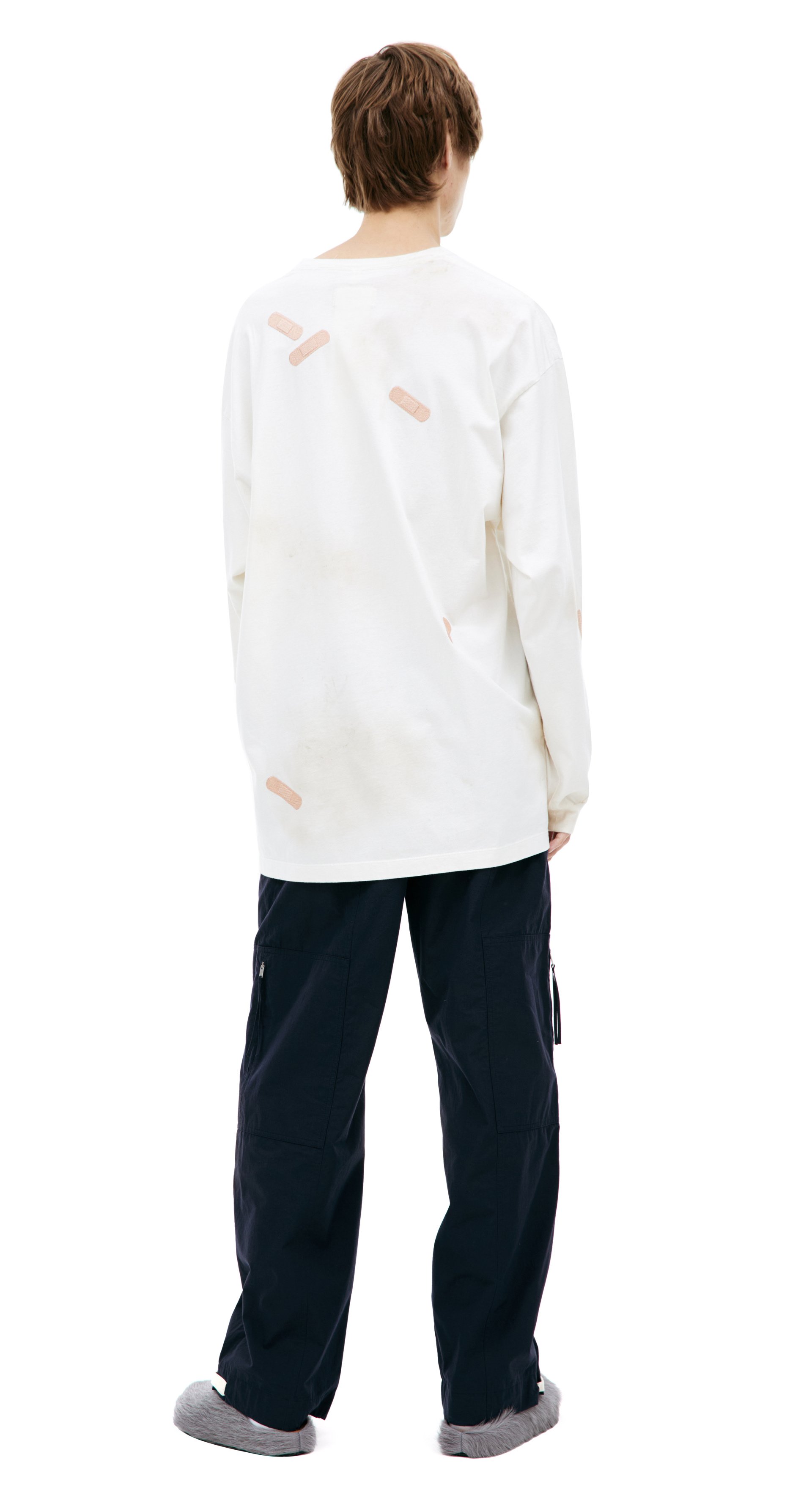 Doublet White monoprint longsleeves