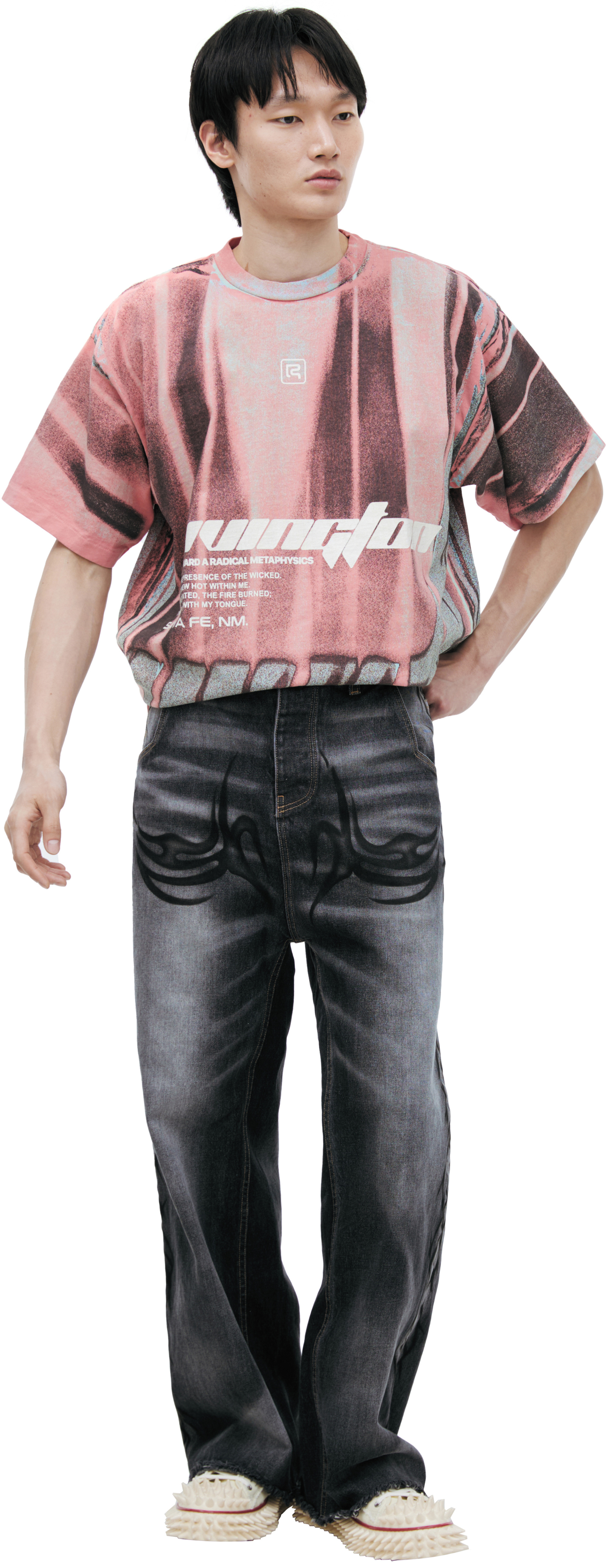 Hellstar Graffiti effect jeans