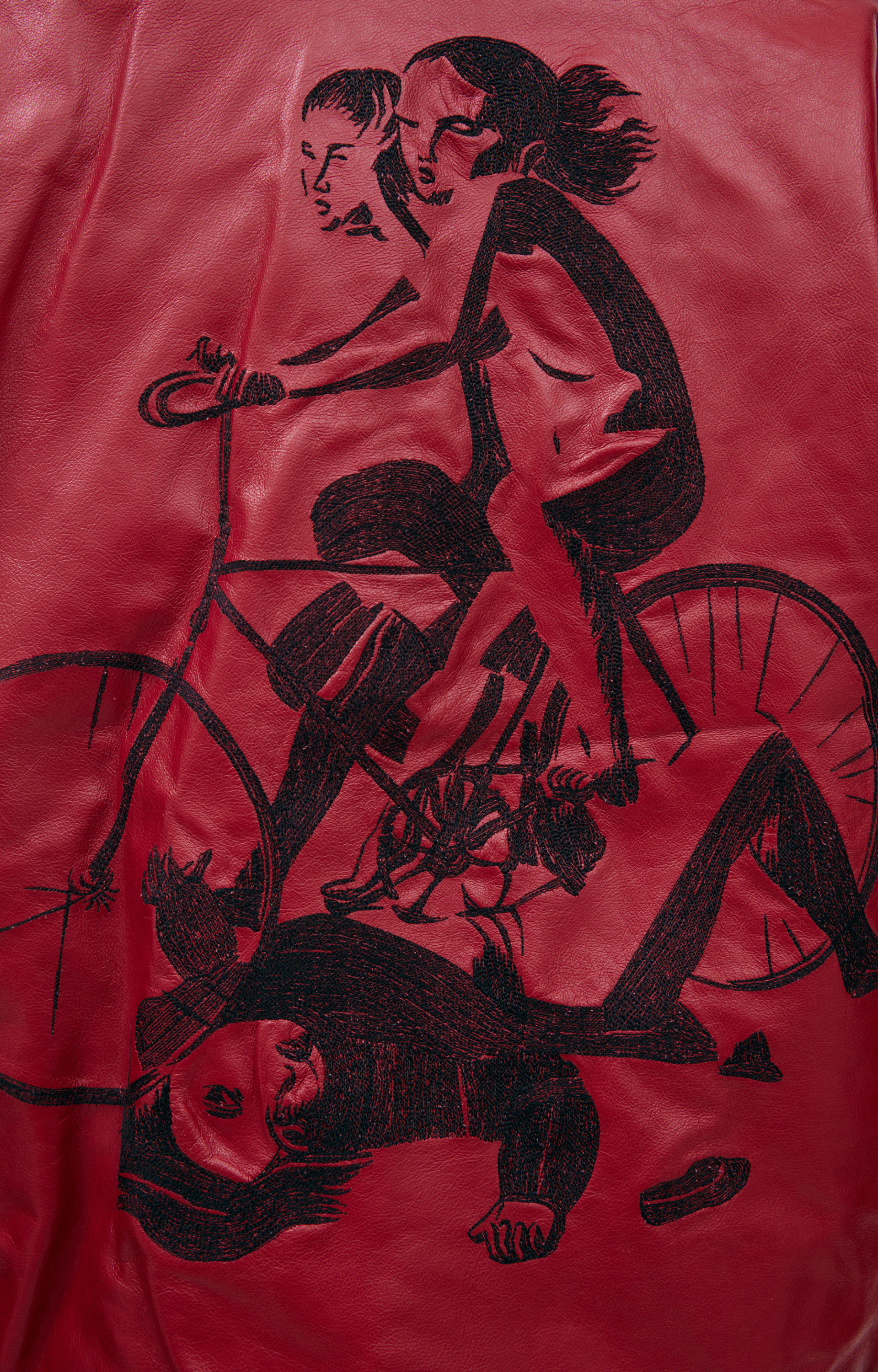 Enfants Riches Déprimés Red leather jacket