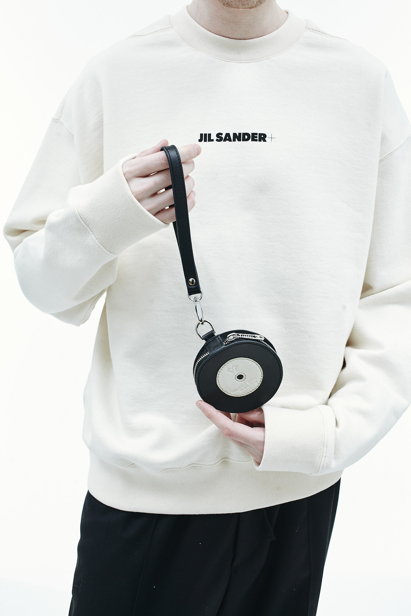 Midnight Studios Disque leather bag