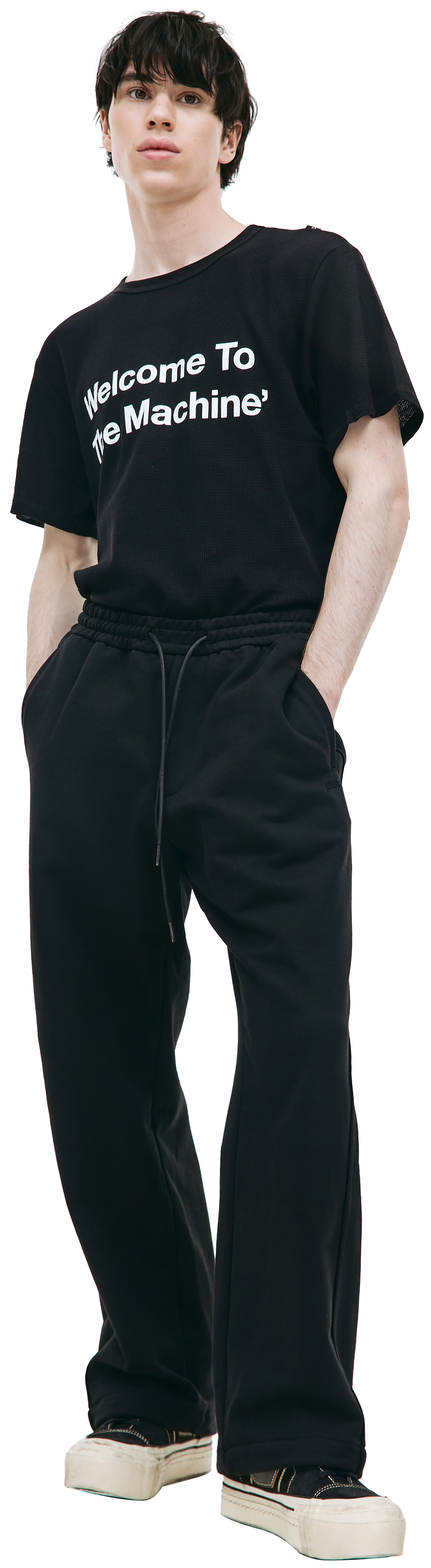 Juun.J Drawstring wide-leg sweatpants