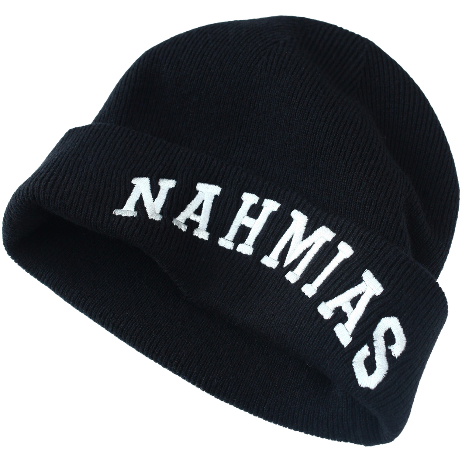 Nahmias Black logo beanie