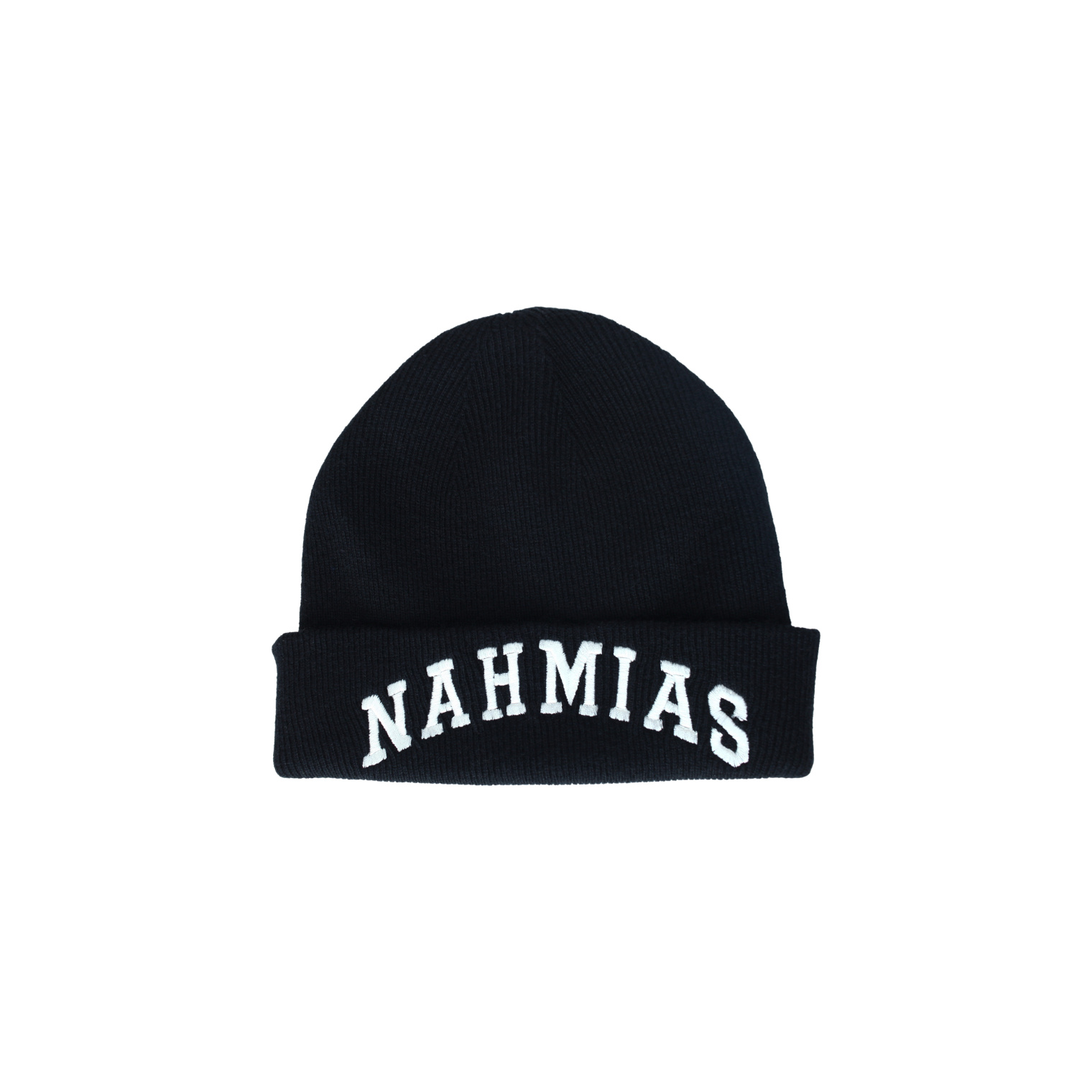 Nahmias Black logo beanie