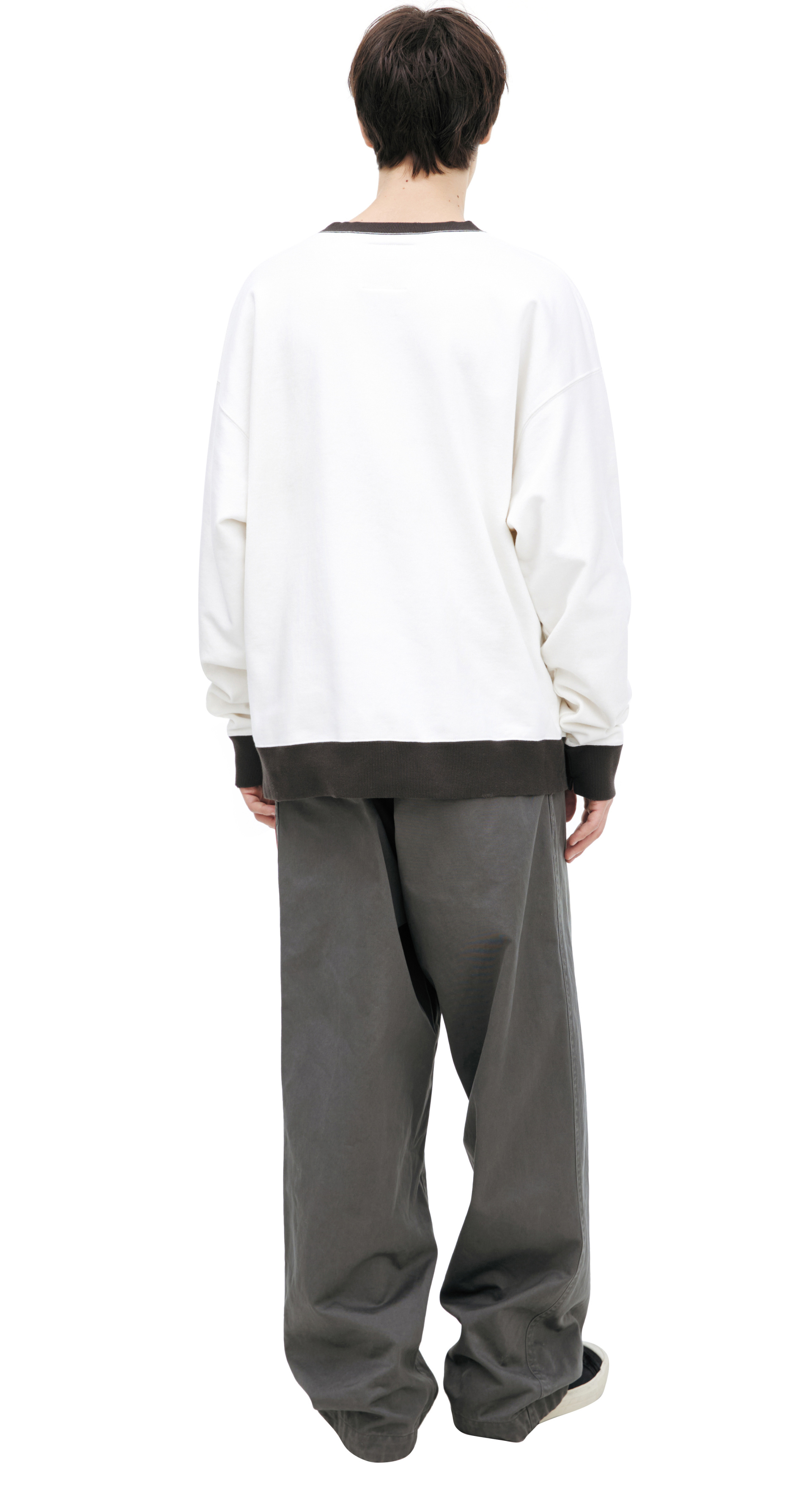 Maison Mihara Yasuhiro White print sweatshirt