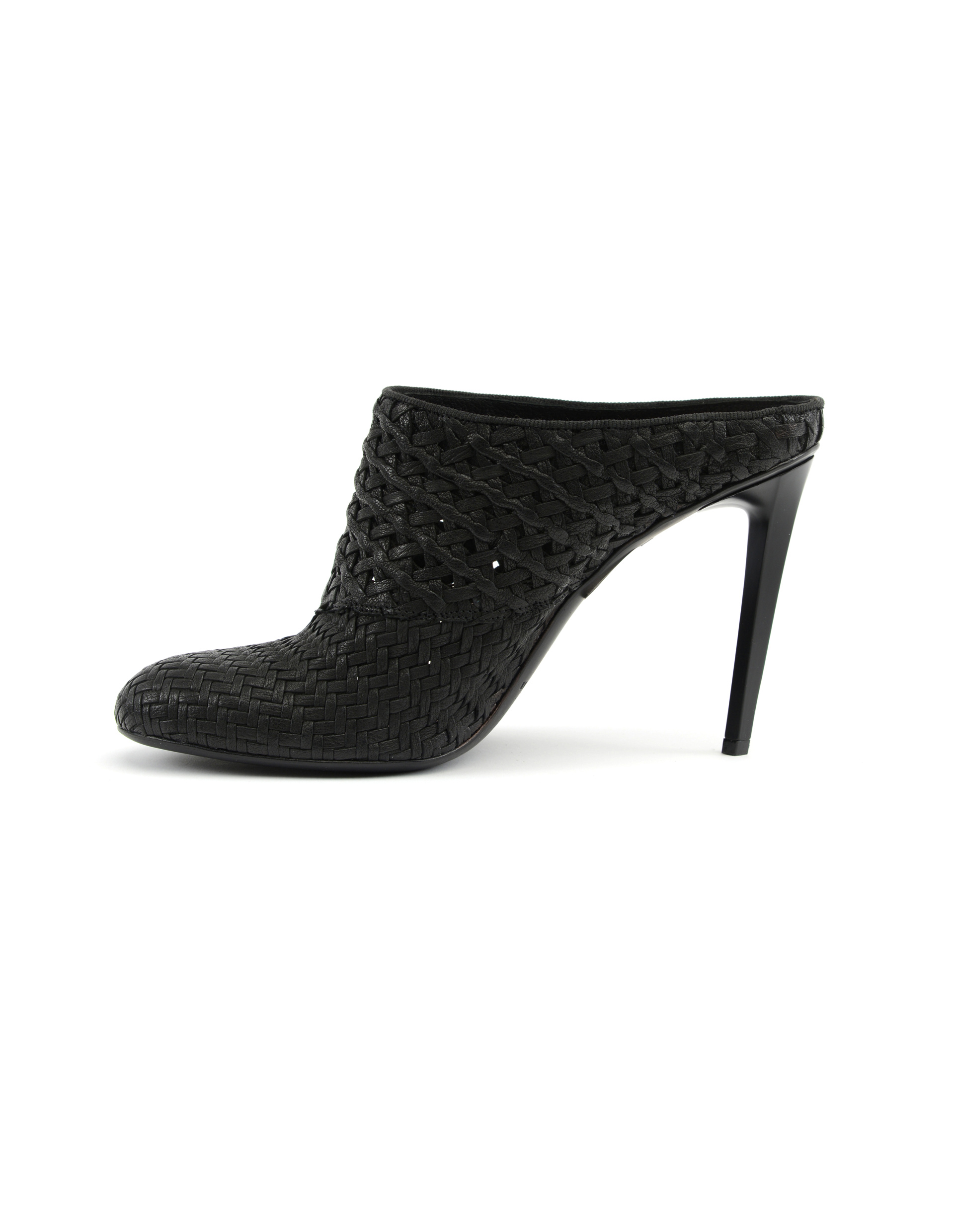 Haider Ackermann Leather Wicker Heeled Mules