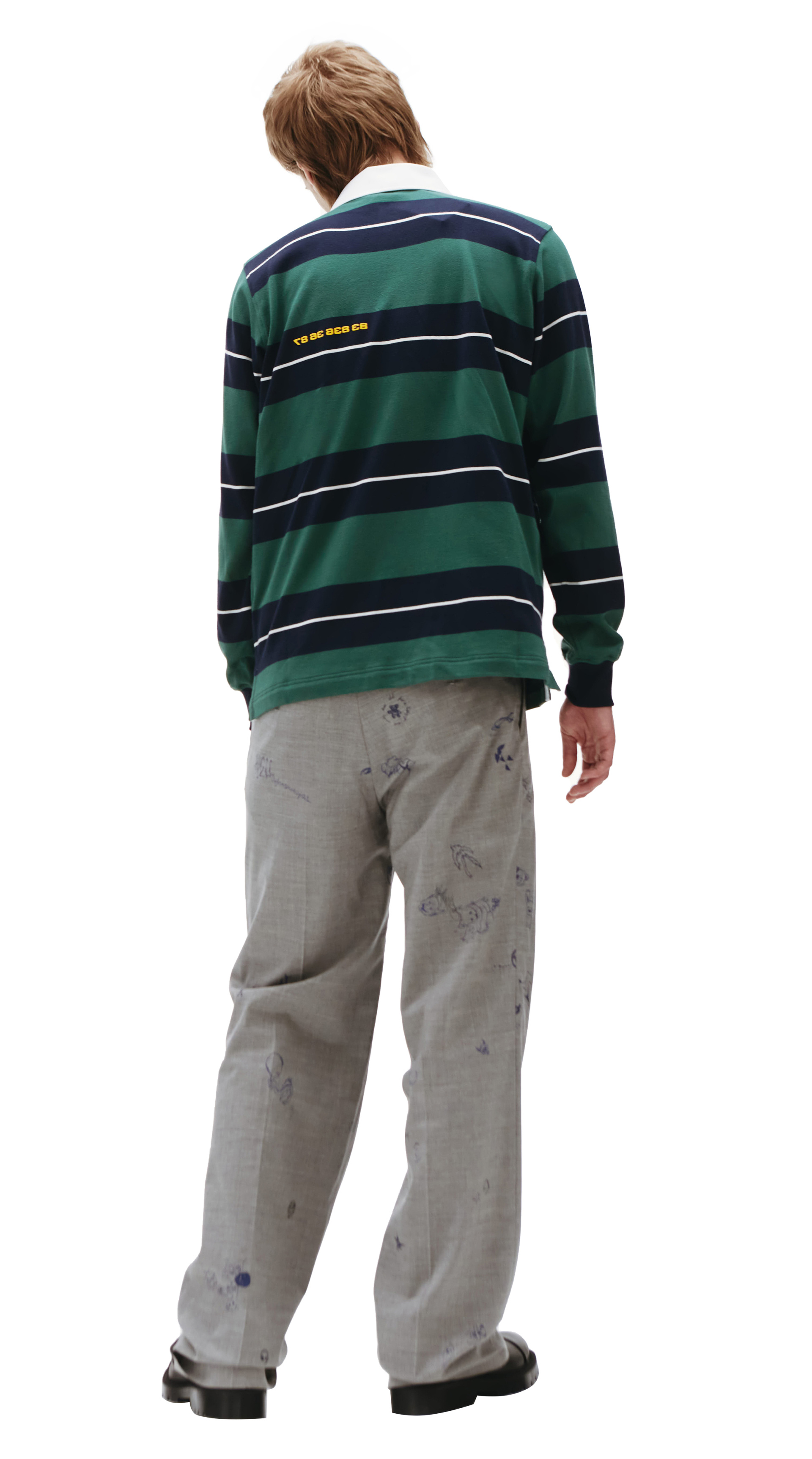 VTMNTS Striped long sleeve polo