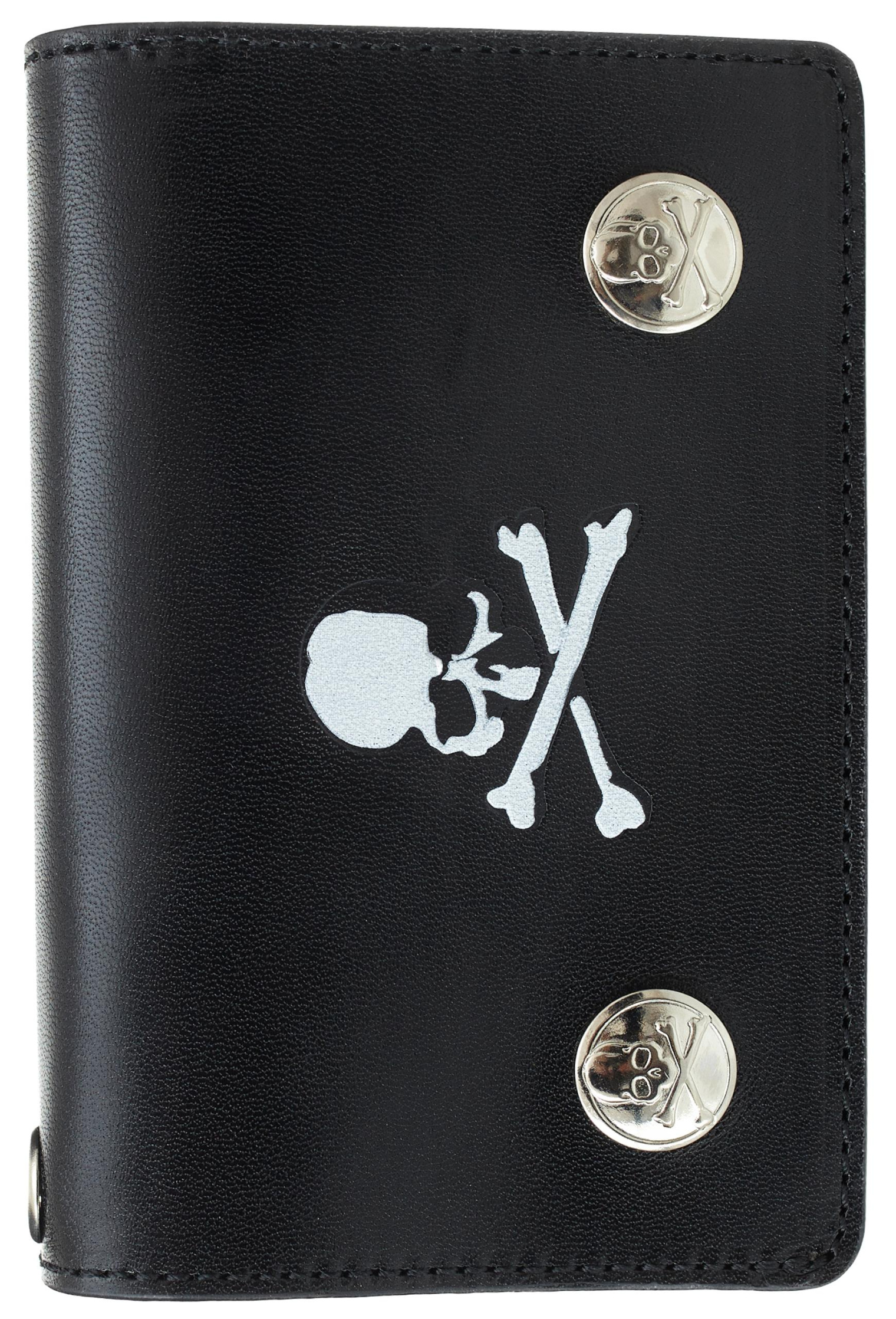 Mastermind WORLD Black leather wallet with chain