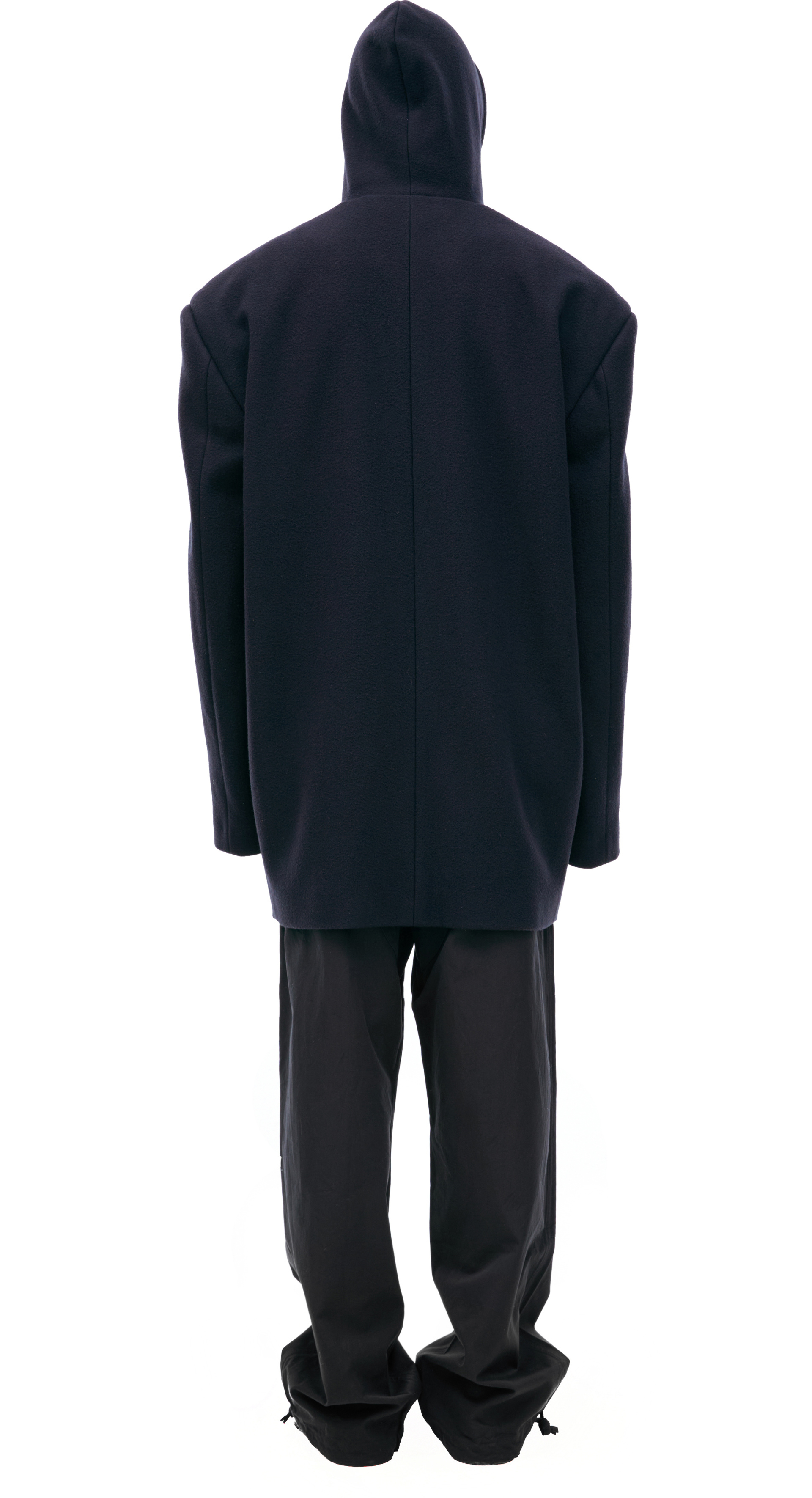 Balenciaga Wool hooded coat