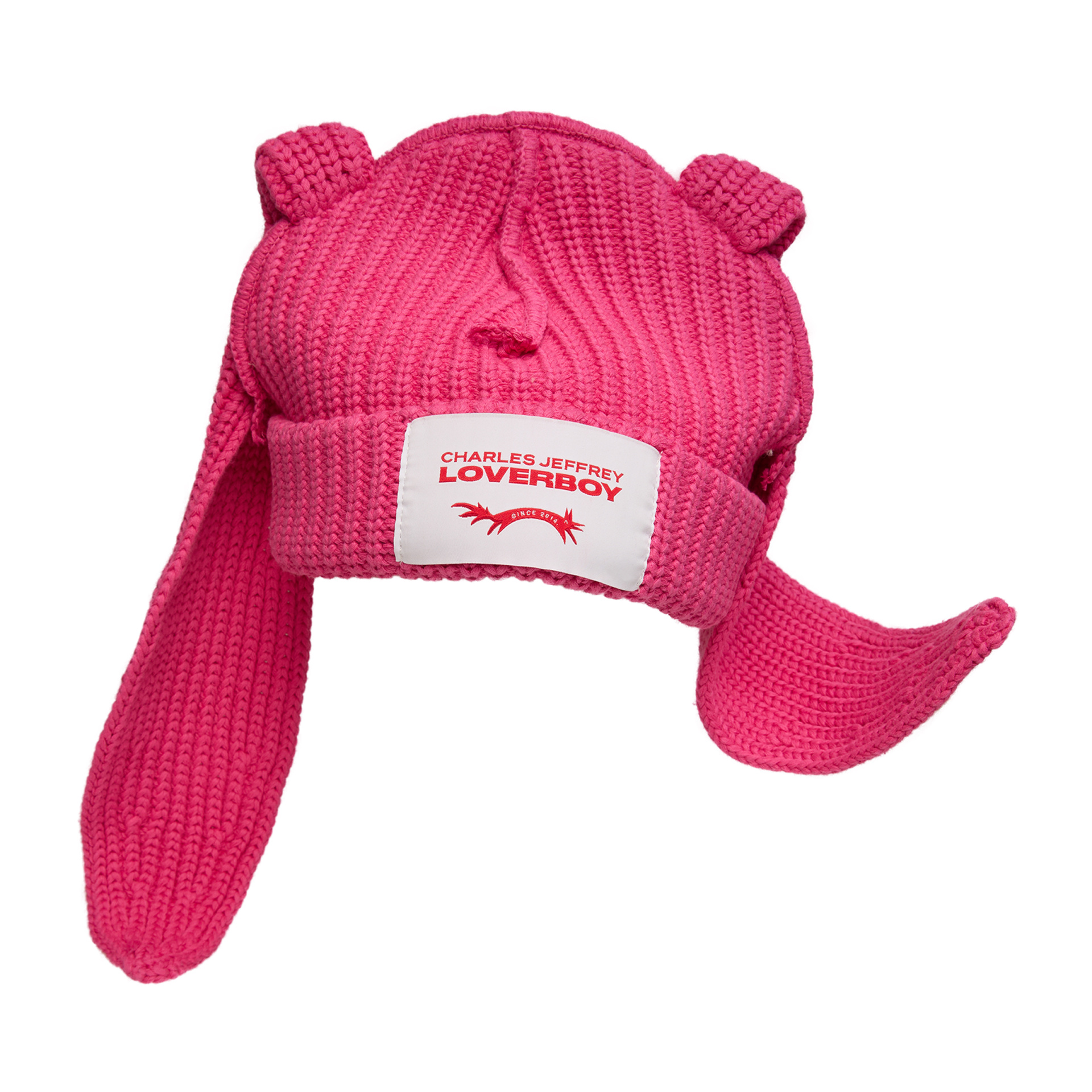 CHARLES JEFFREY LOVERBOY Knitted cotton beanie