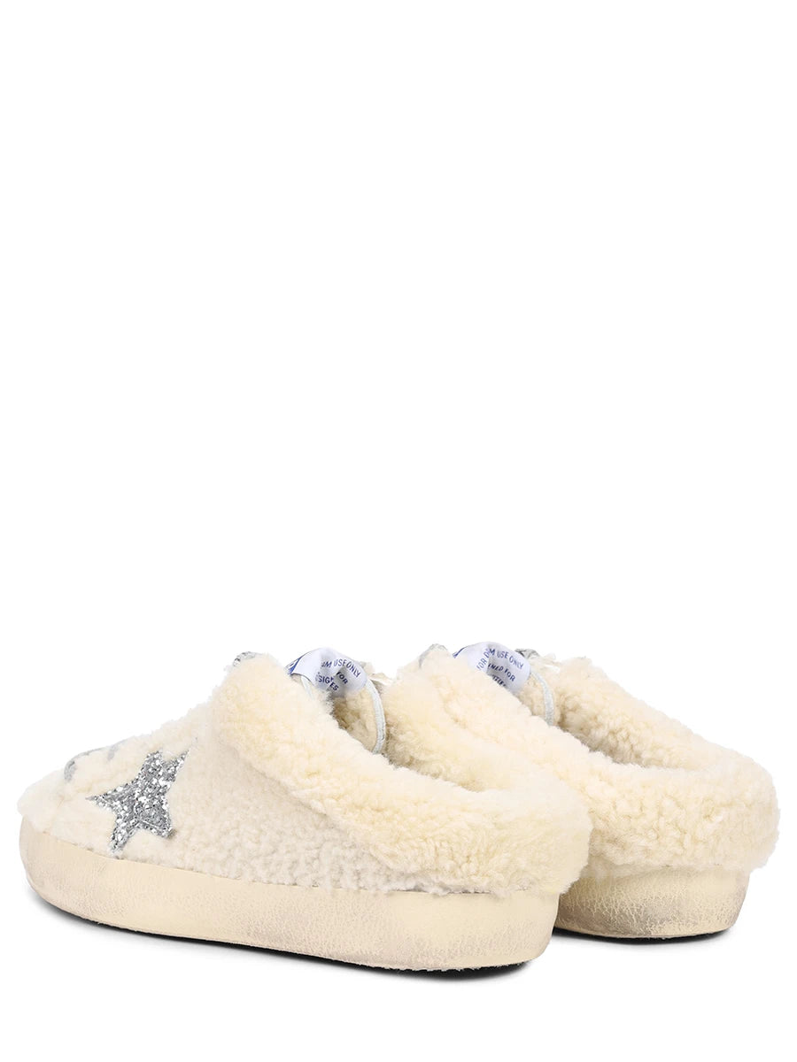 Golden Goose Women\'s Super Star Sabot With Glitter Star