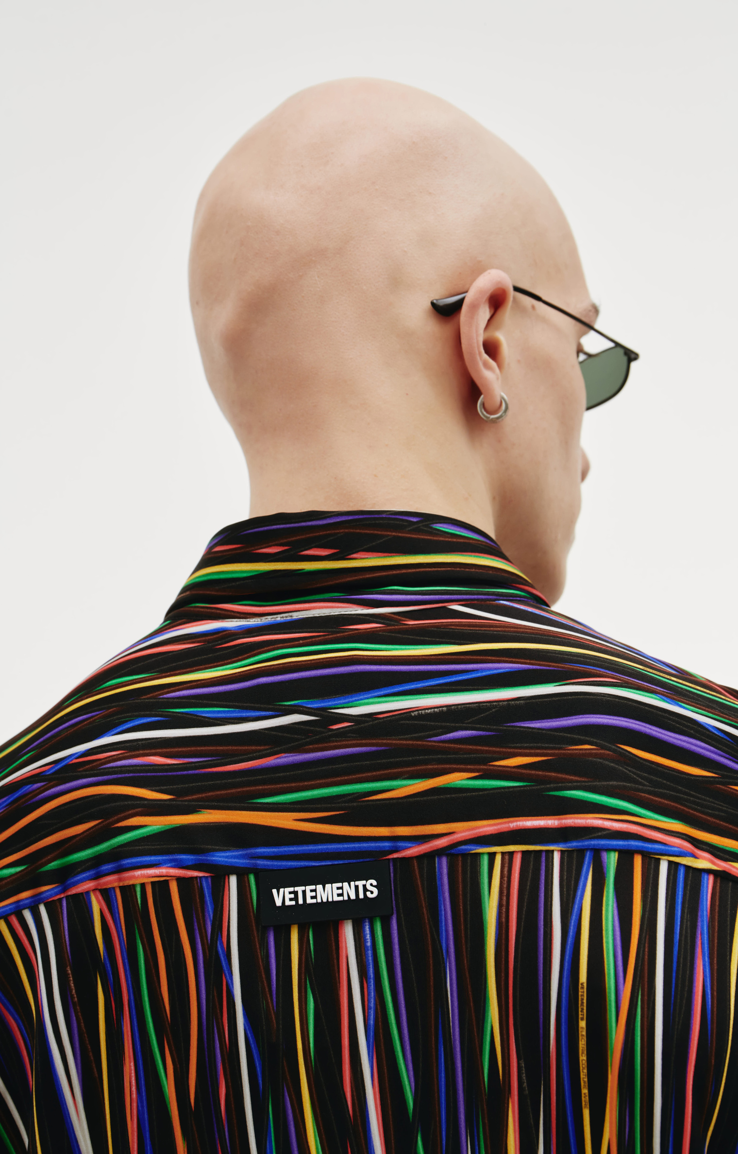 VETEMENTS Разноцветная рубашка с накладным карманом