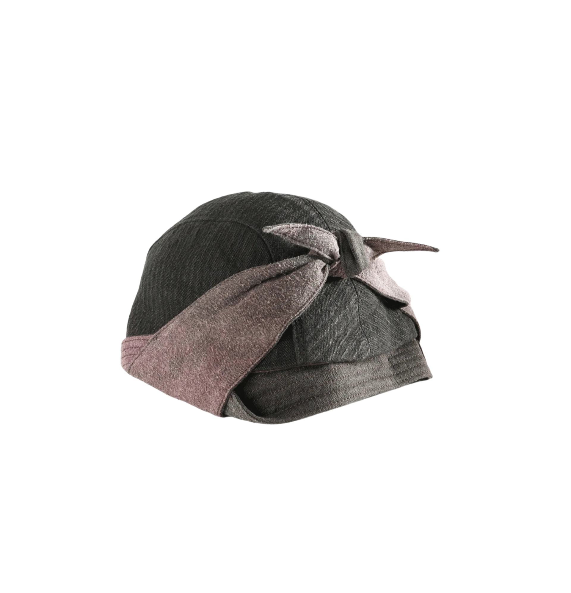 Ziggy Chen Beanie with asymmetrical double-layered brims