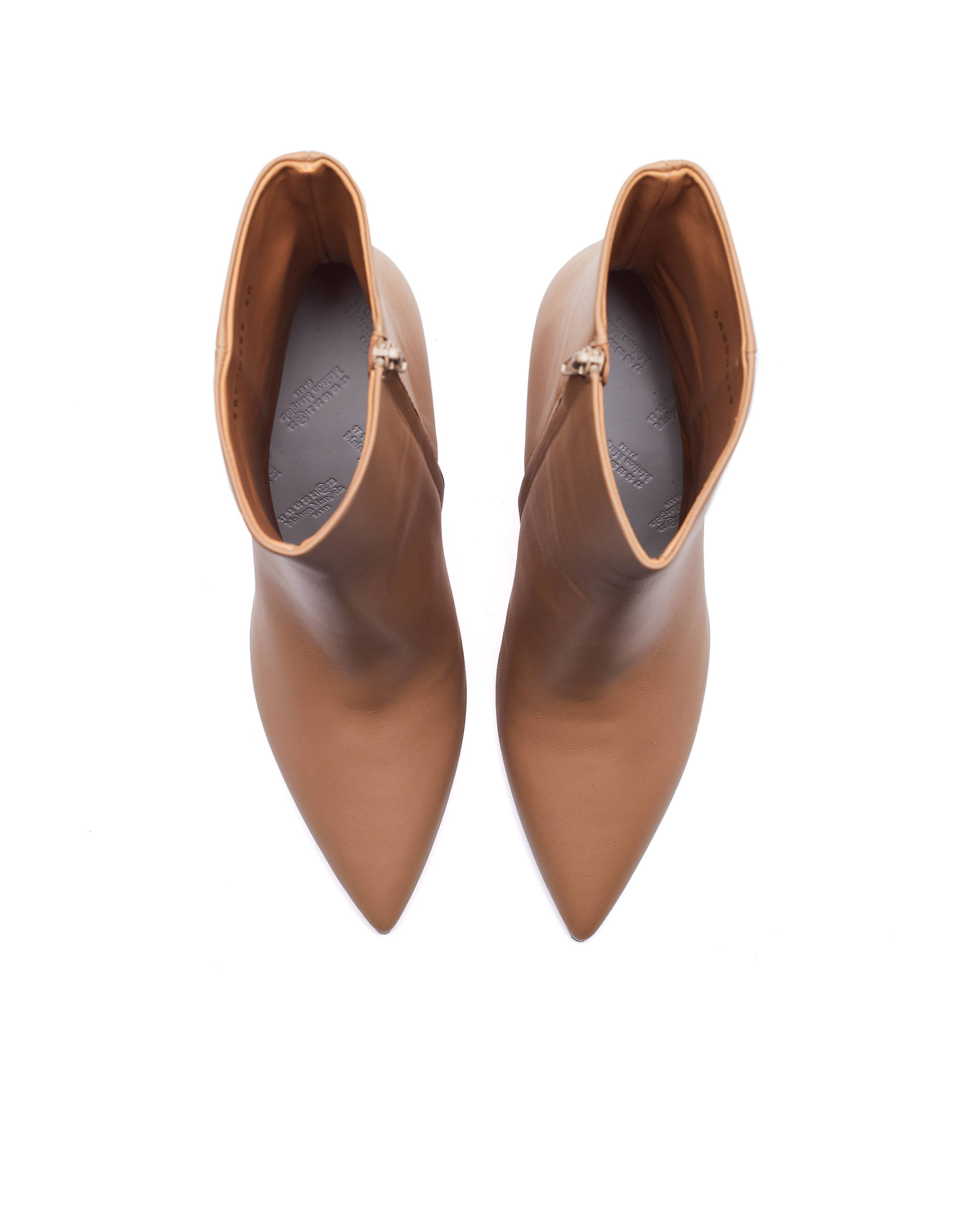 Maison Margiela Beige Leather Ankle Boots