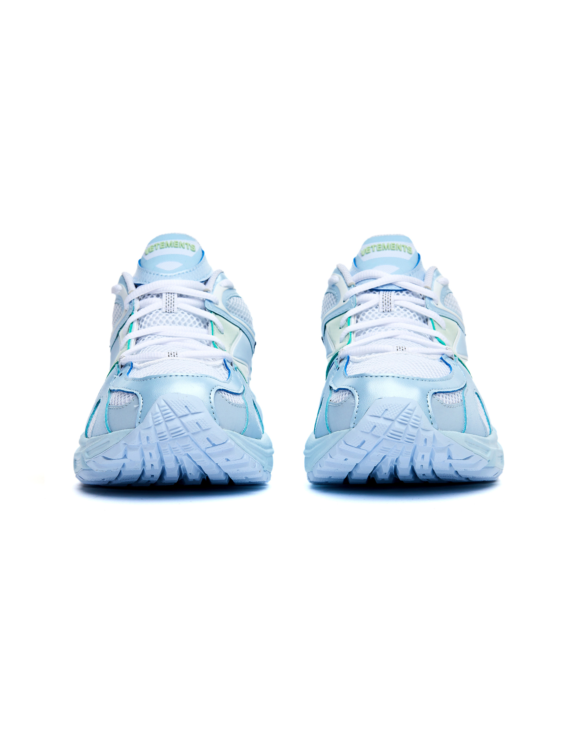 VETEMENTS Light Blue Spike Runner 200 Sneakers