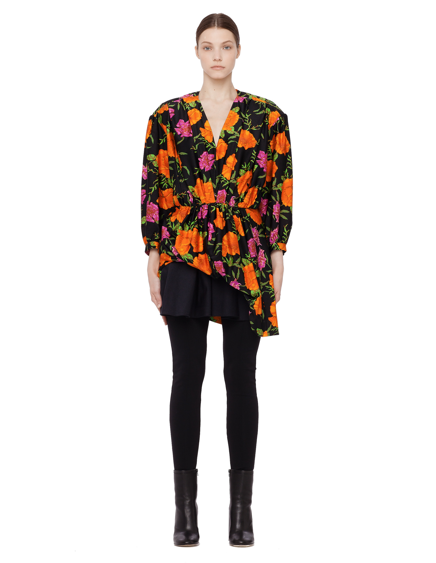 Balenciaga Flower print spandex dress