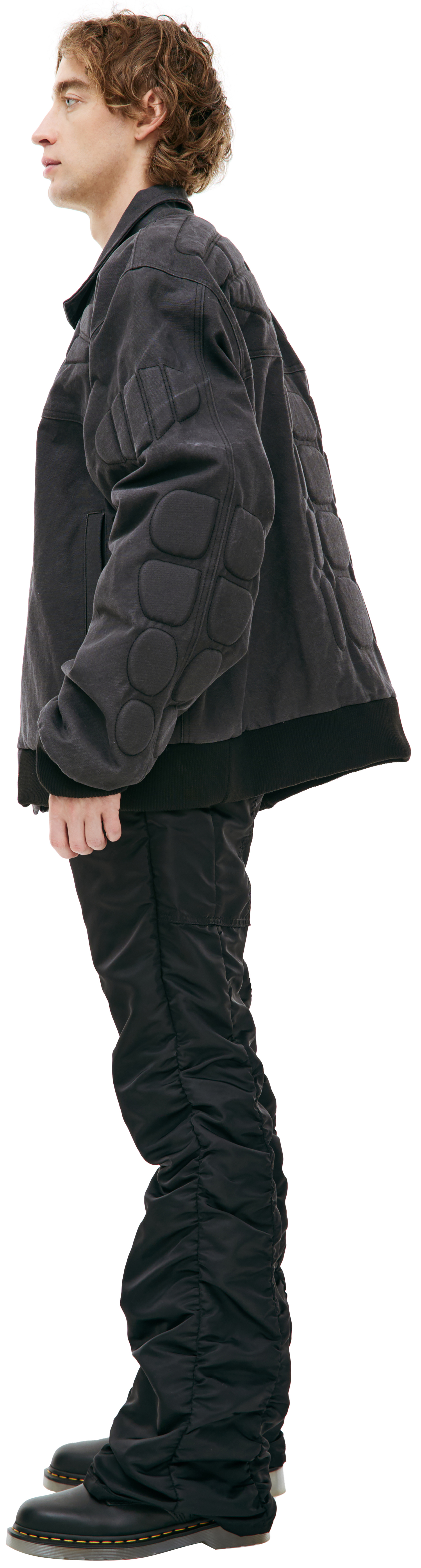 Satoshi Nakamoto Black moto bomber jacket