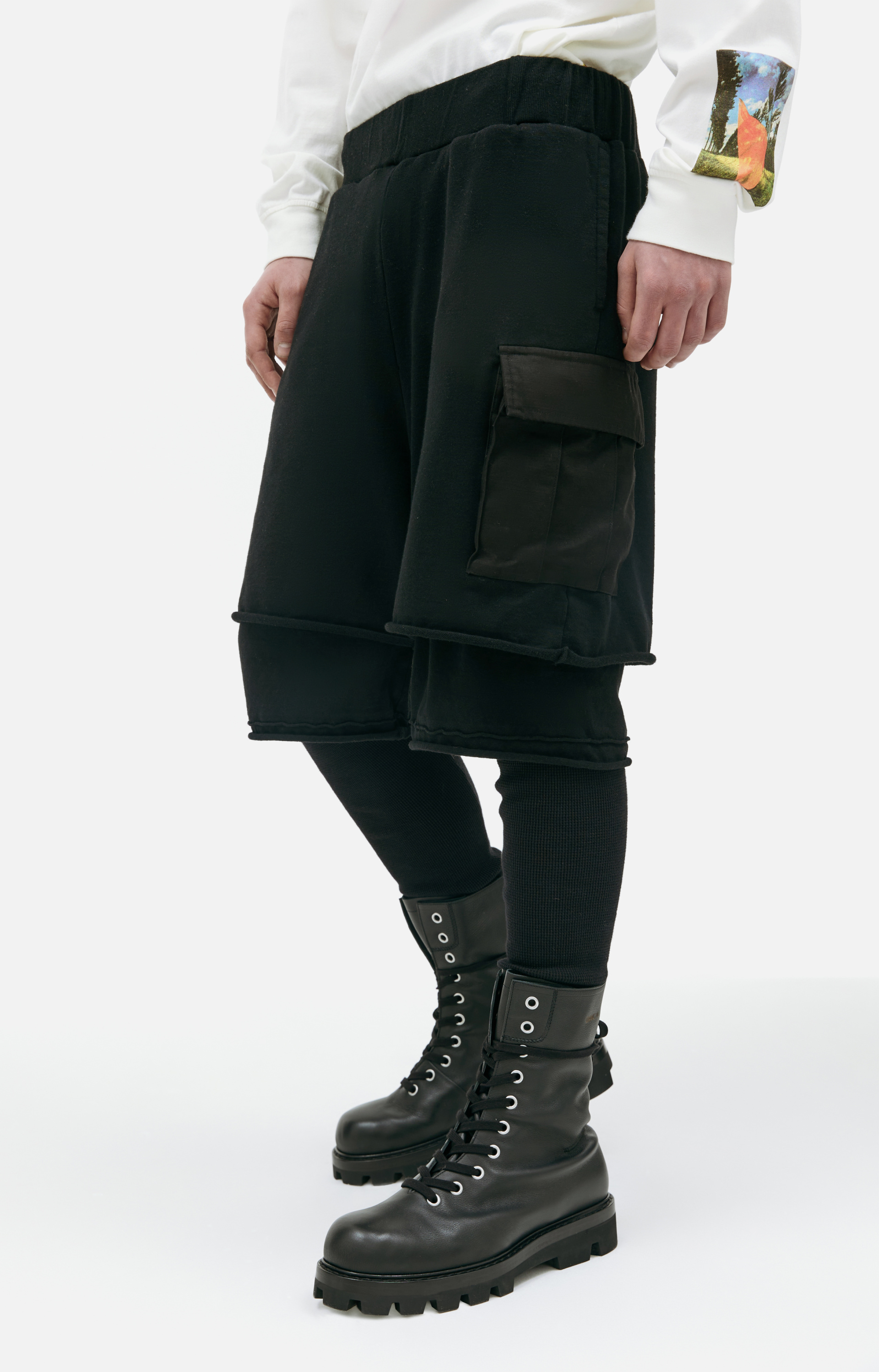 Undercover Black layered trousers