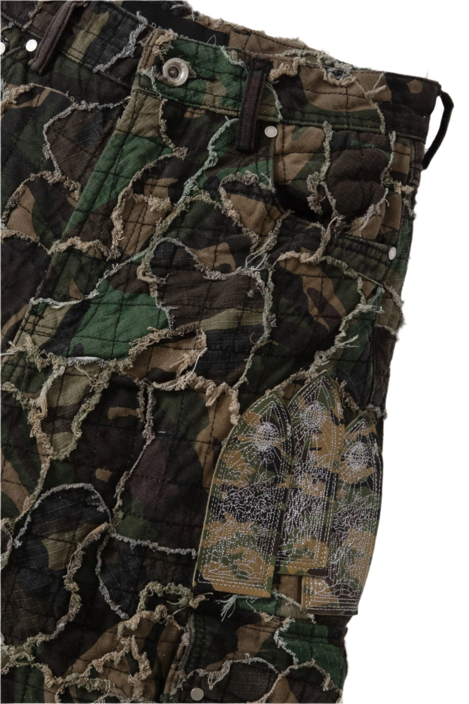 Who Decides War Washed Camo Cargo Pants