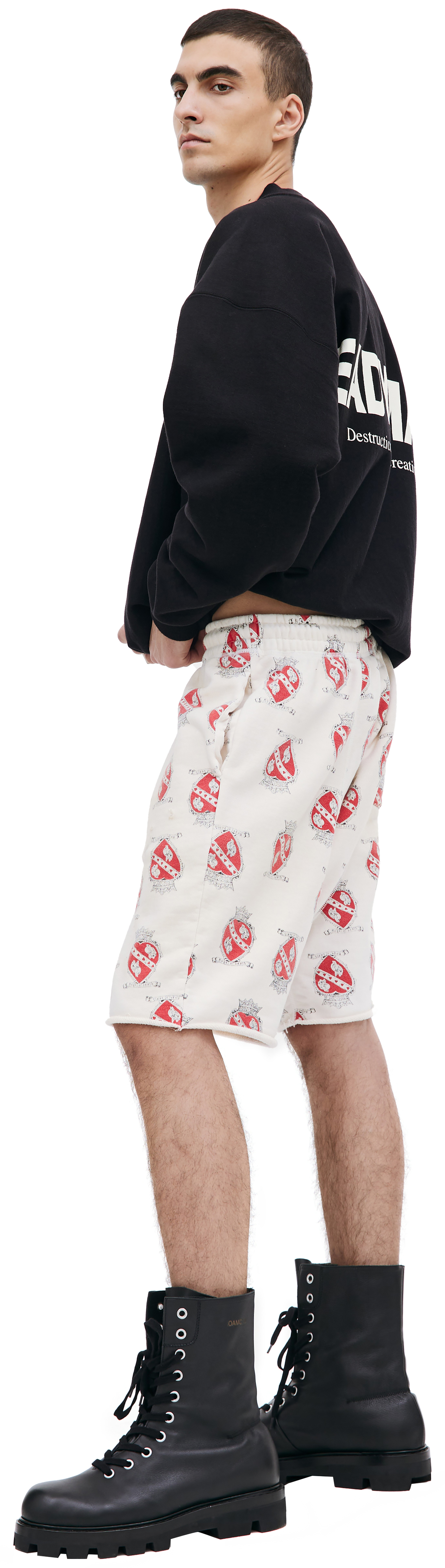 Saint Michael Heart sweat shorts