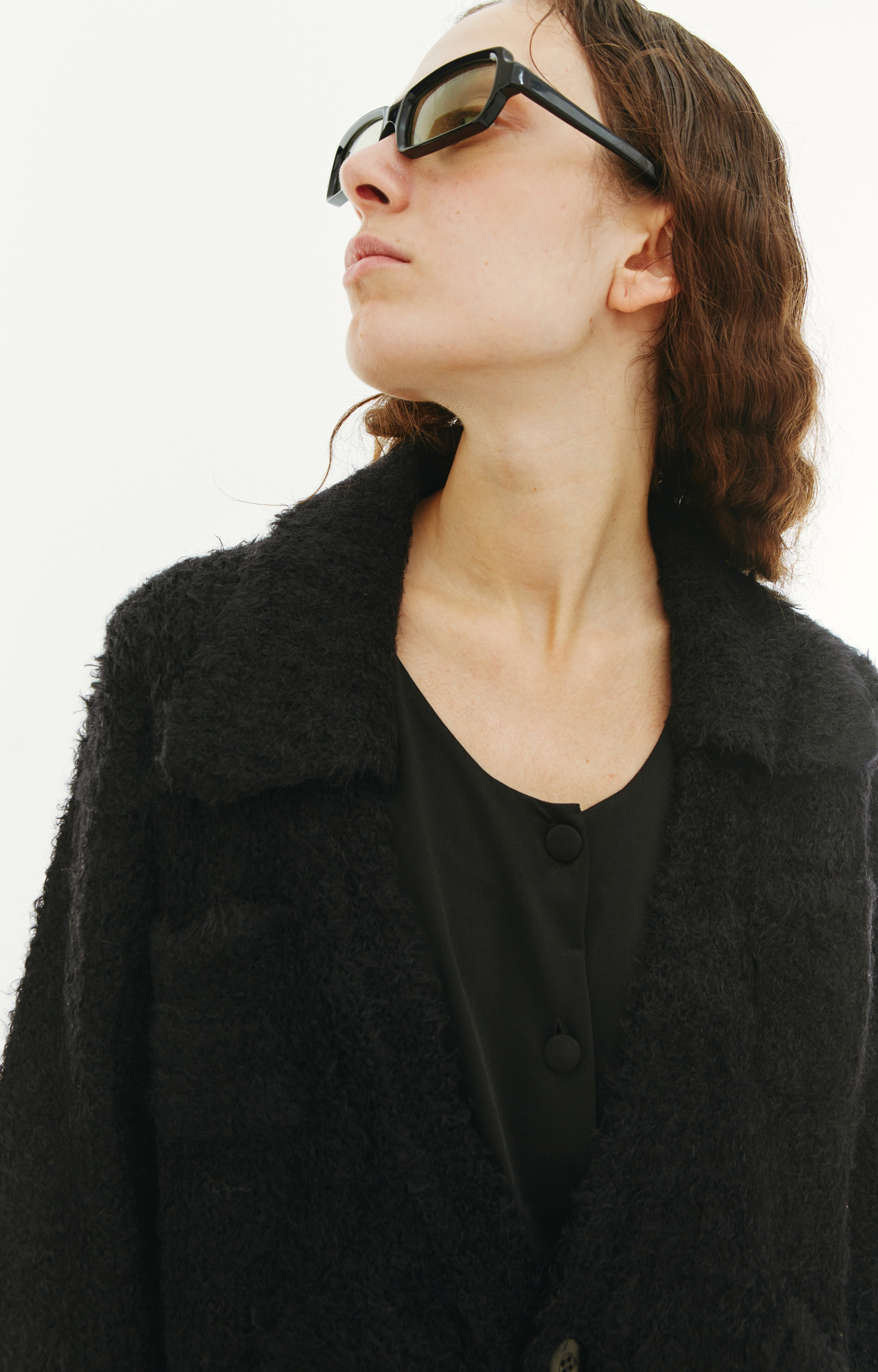 Undercover Black Fuzz cardigan