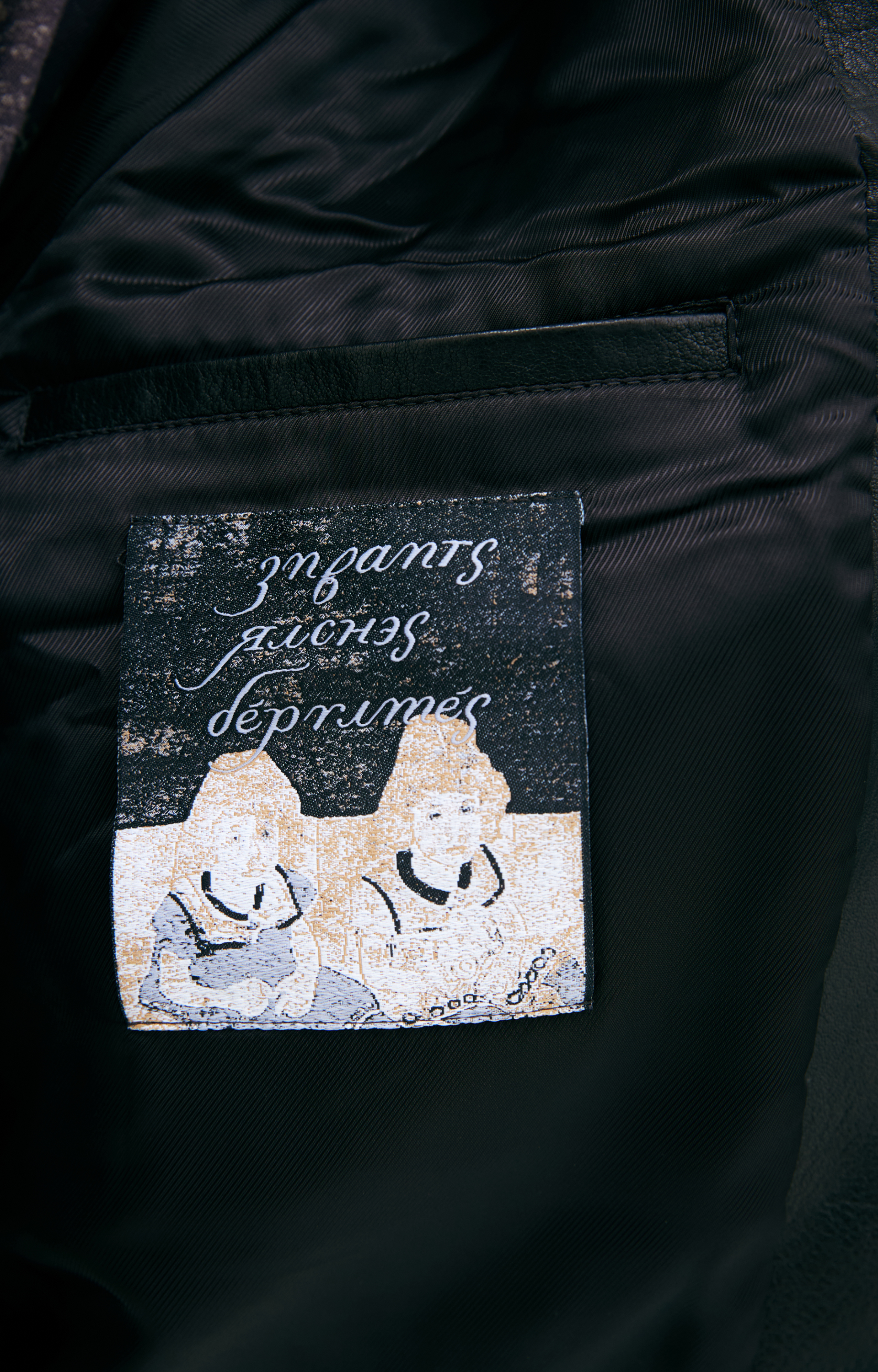 Enfants Riches Déprimés Printed leather jacket