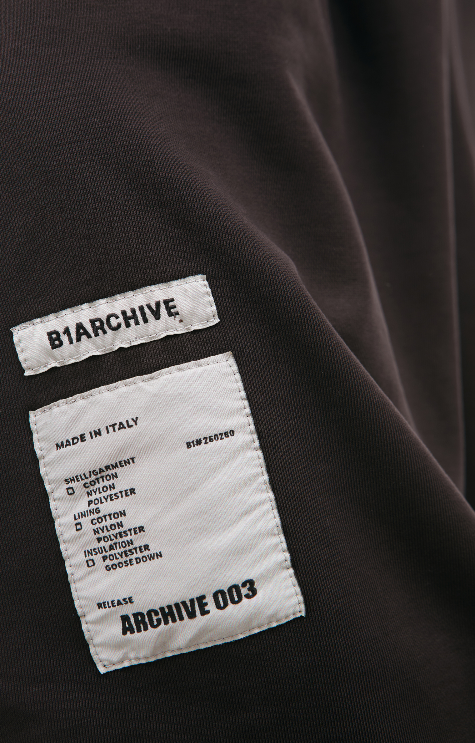 B1ARCHIVE Zippered hoodie