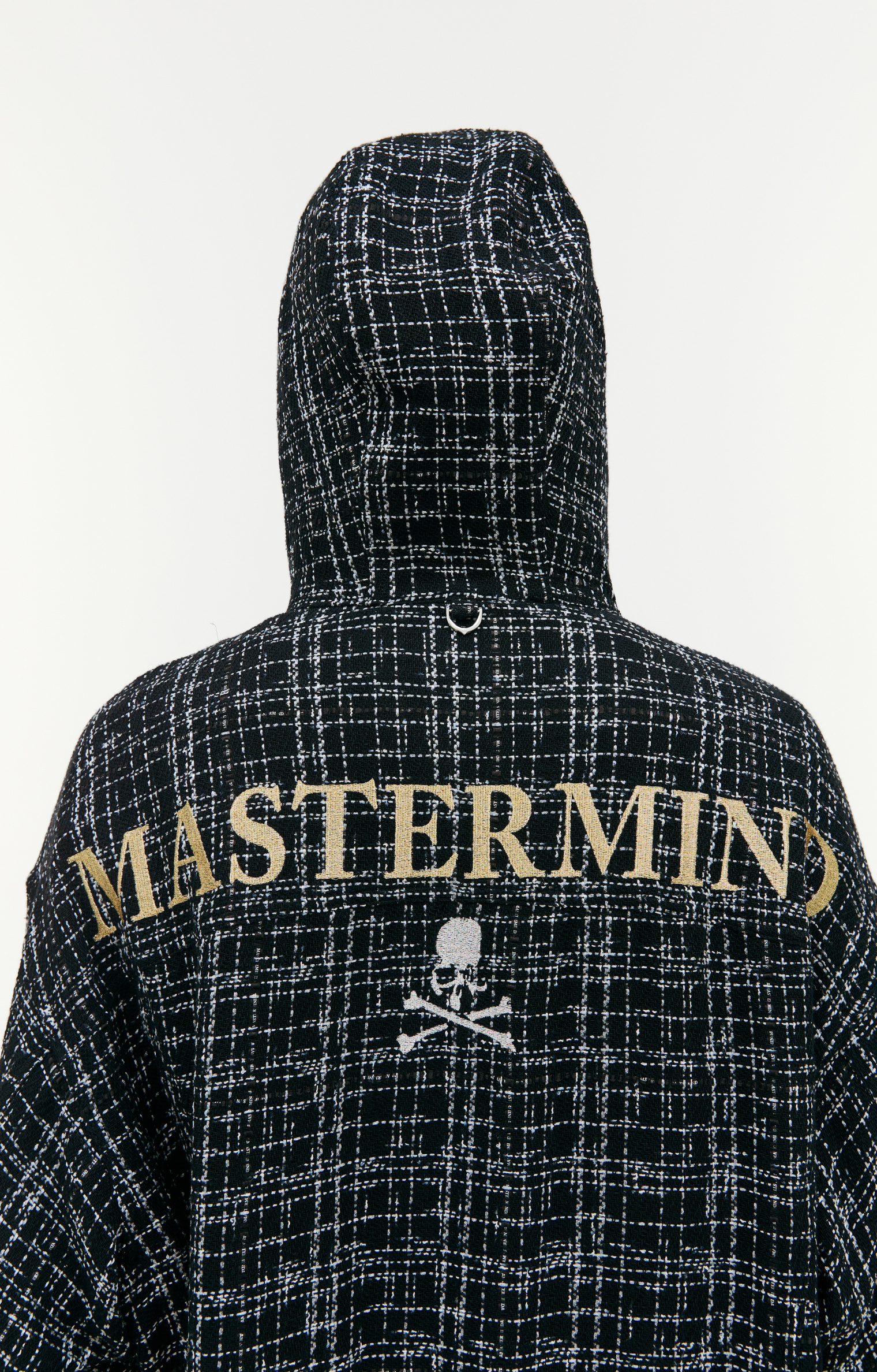 Mastermind WORLD Checkered hooded shirt