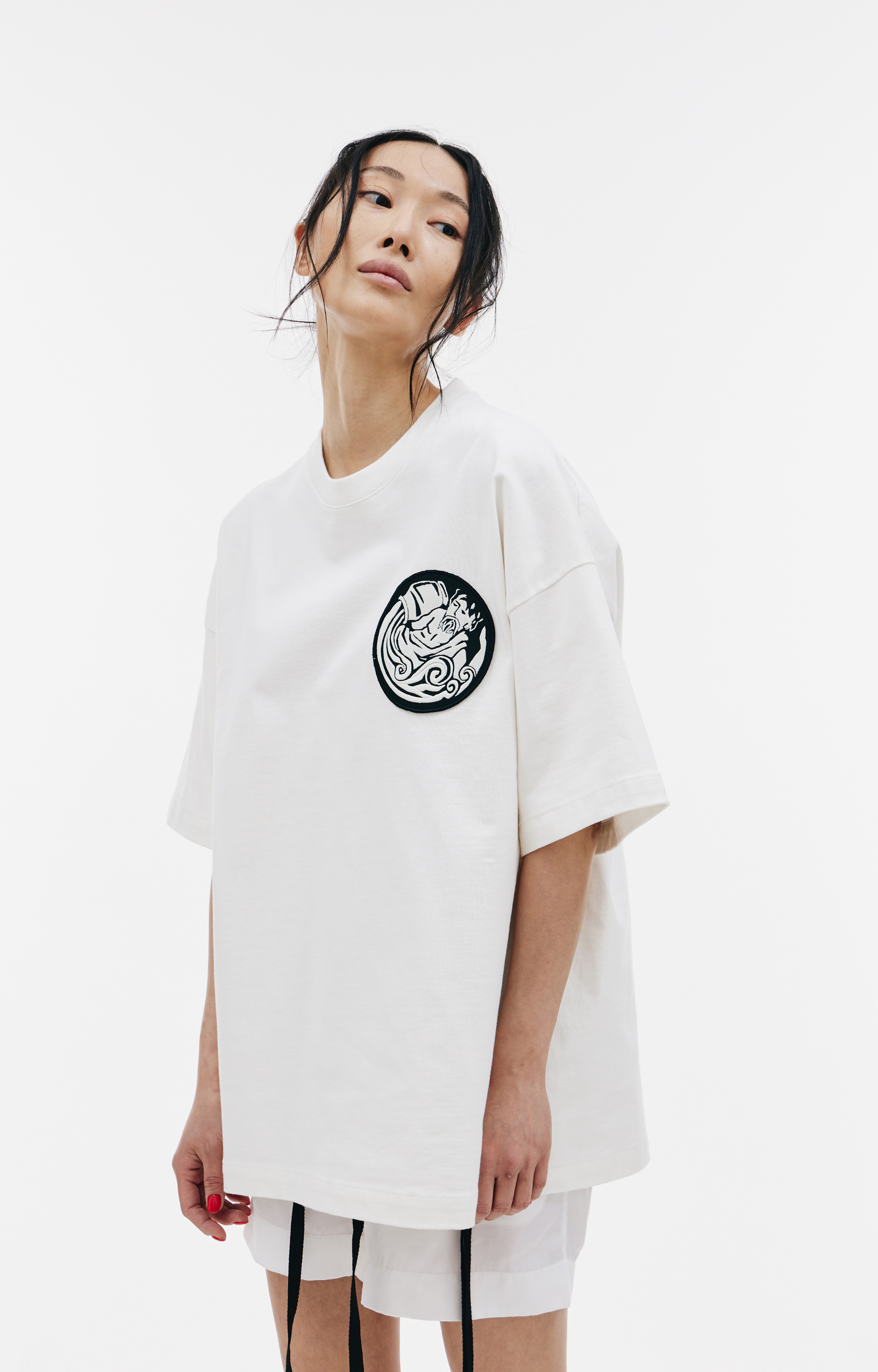 Jil Sander Aquarius patch t-shirt