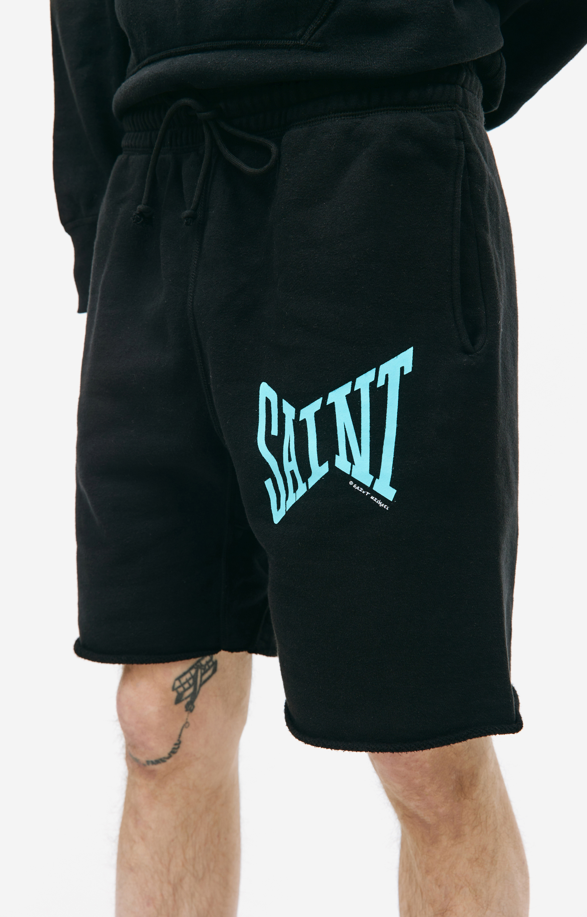 Saint Michael Cotton Logo shorts