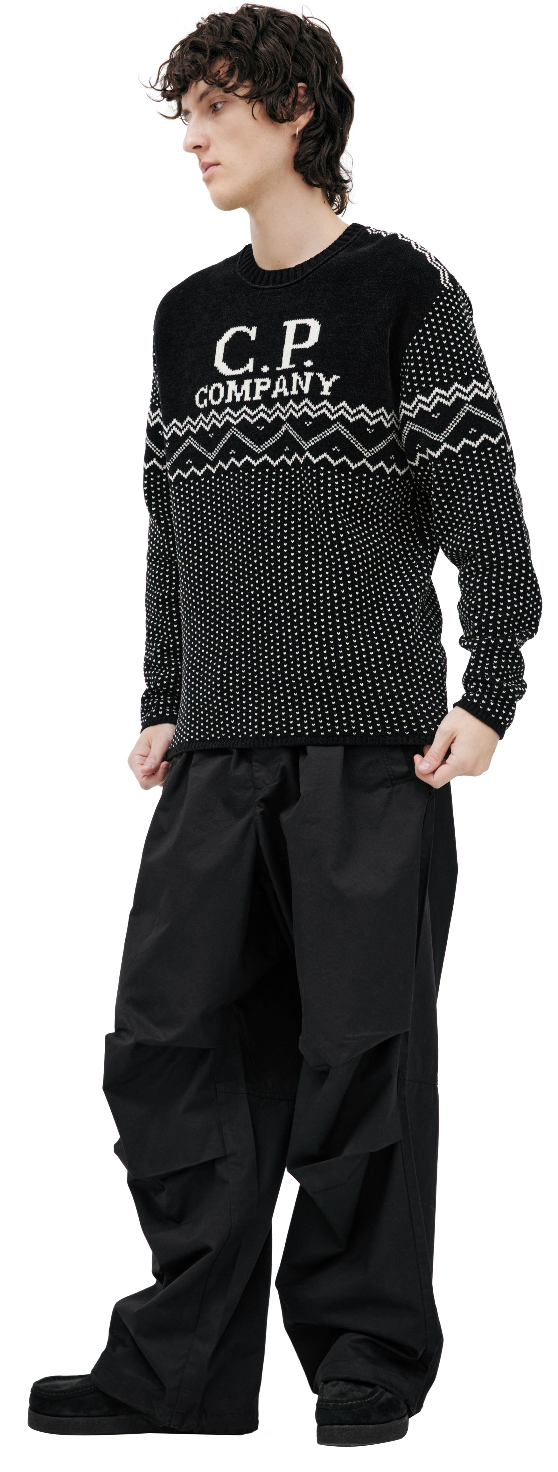 C.P. Company Cotton sweater with logo