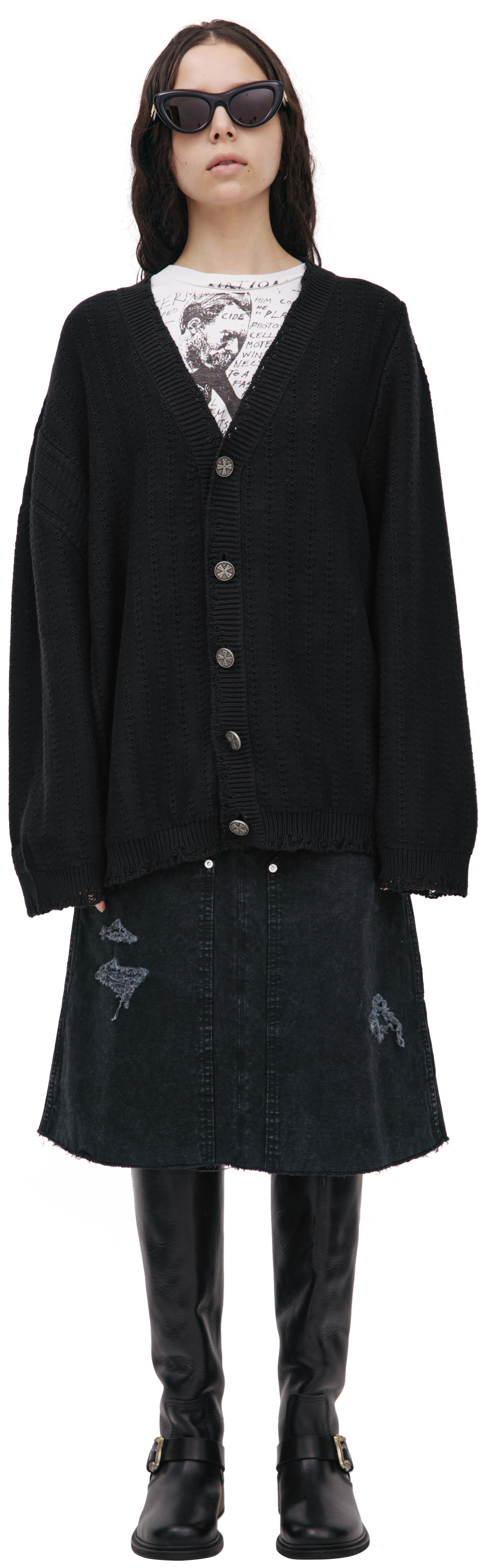Enfants Riches Déprimés Knitted cardigan with buttons