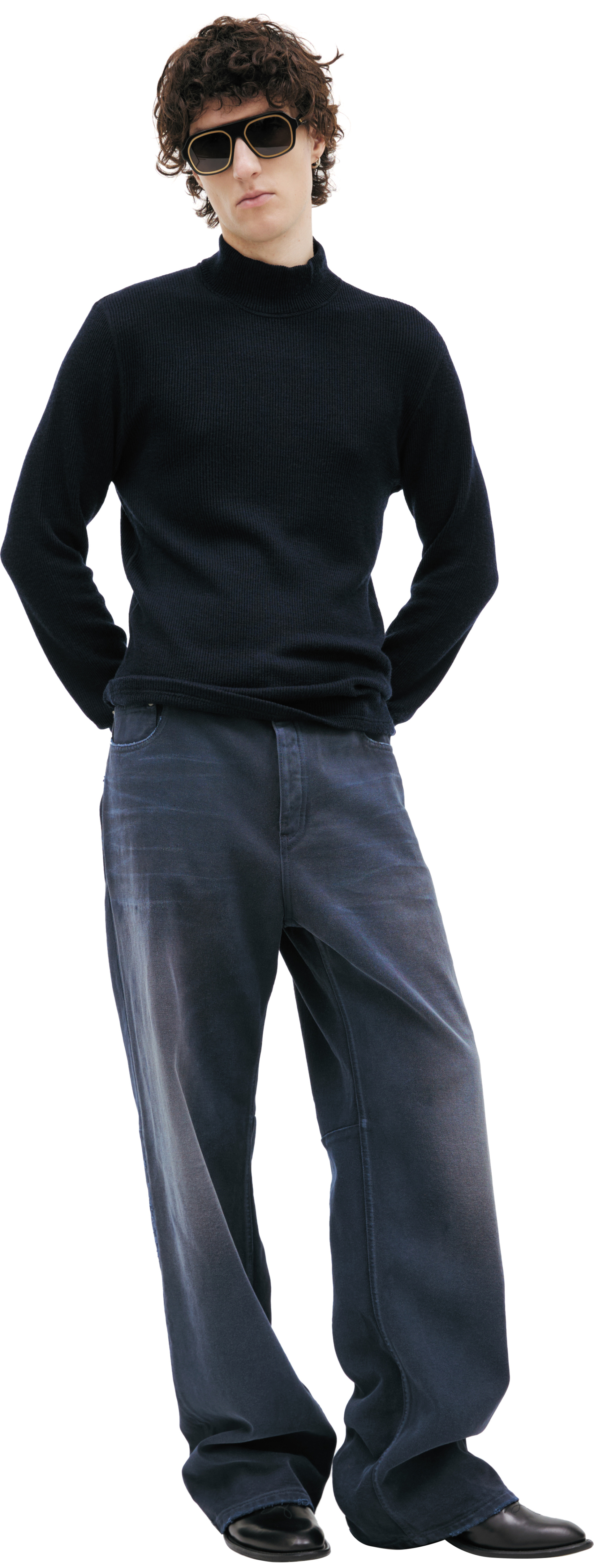 visvim Black wool sweater