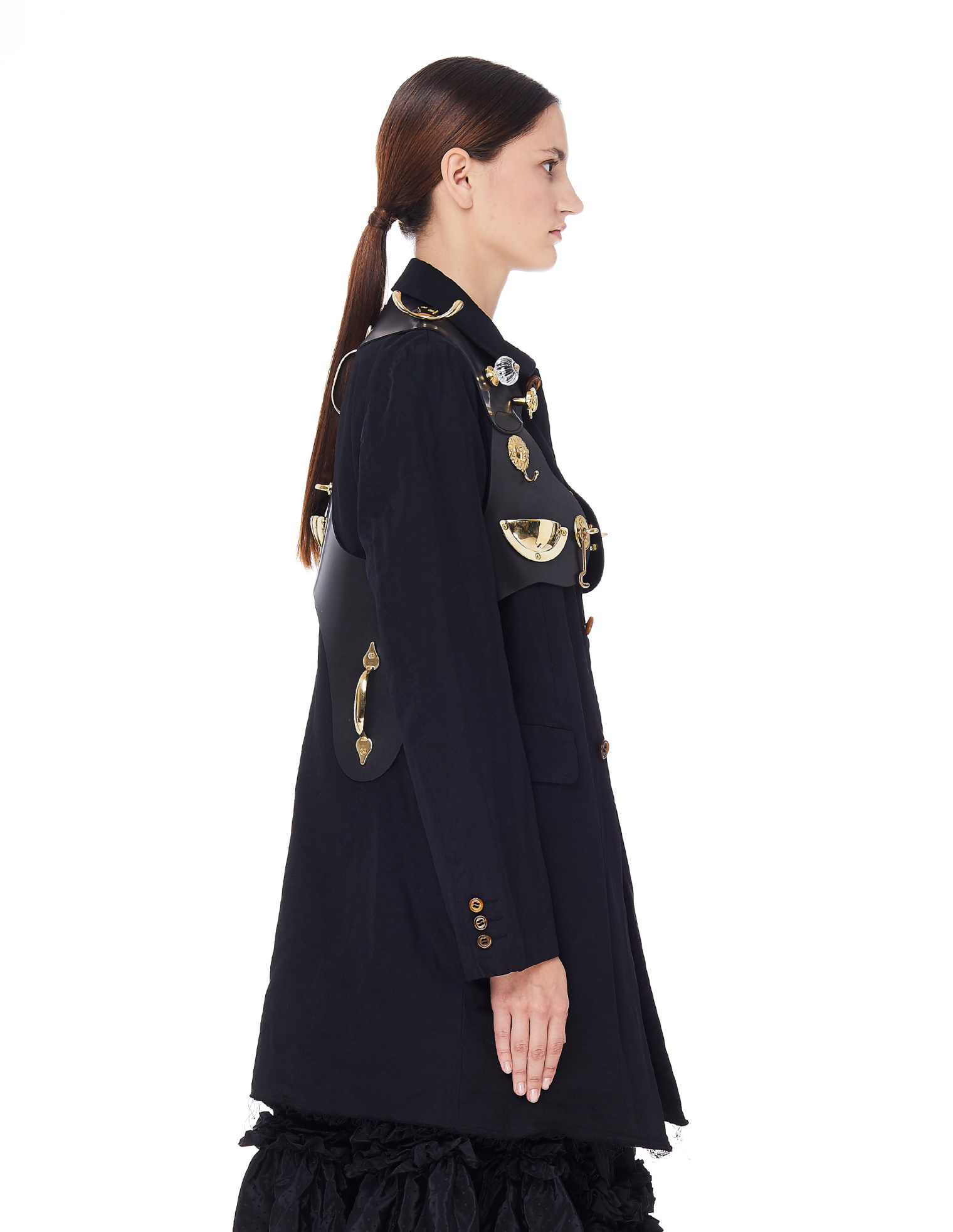 Comme des Garcons Резиновый жилет с декором