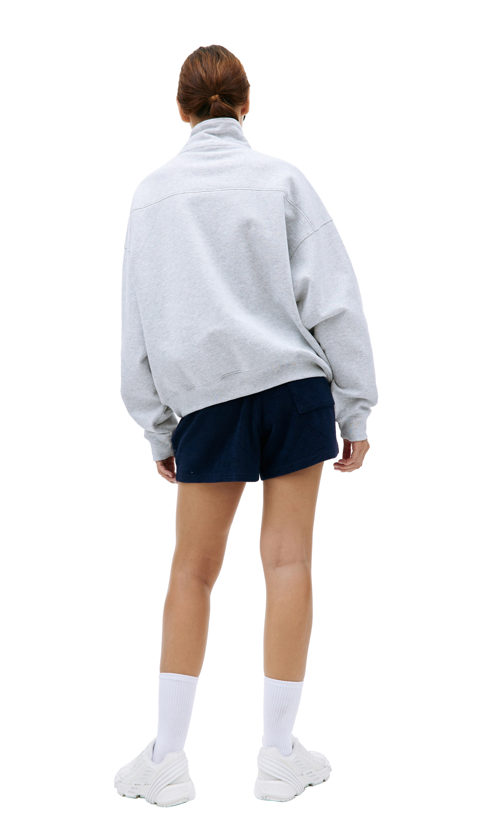 SPORTY & RICH Grey half-zip sweatshirt