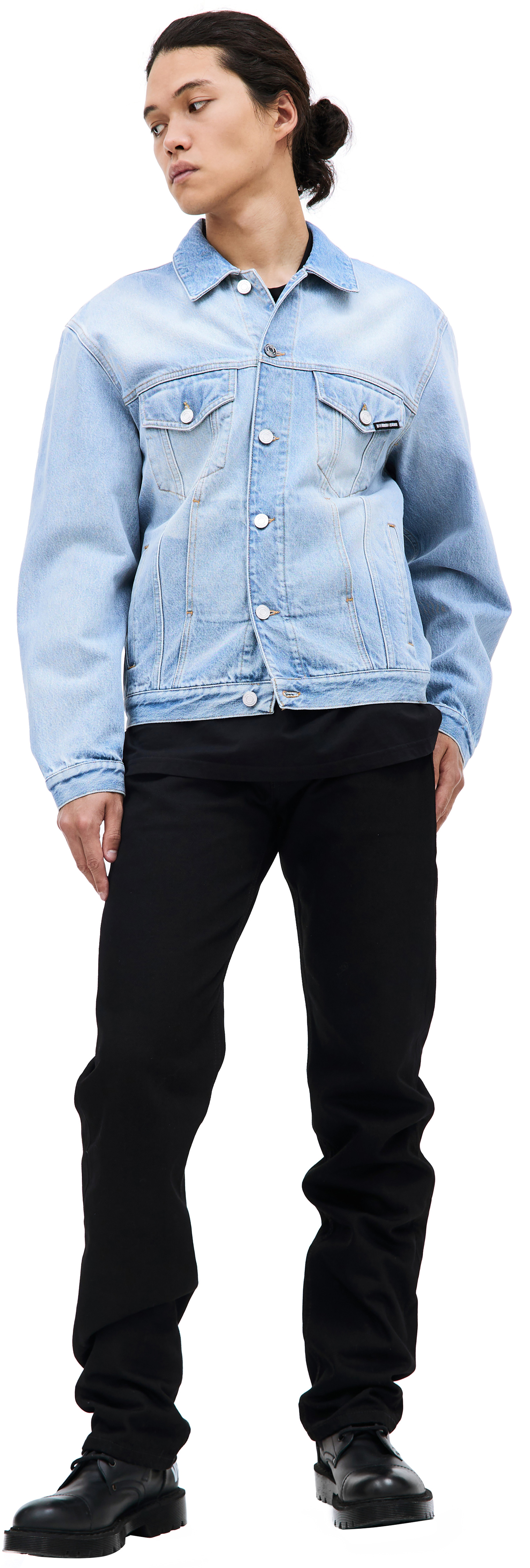 VTMNTS Embroidered logo denim jacket