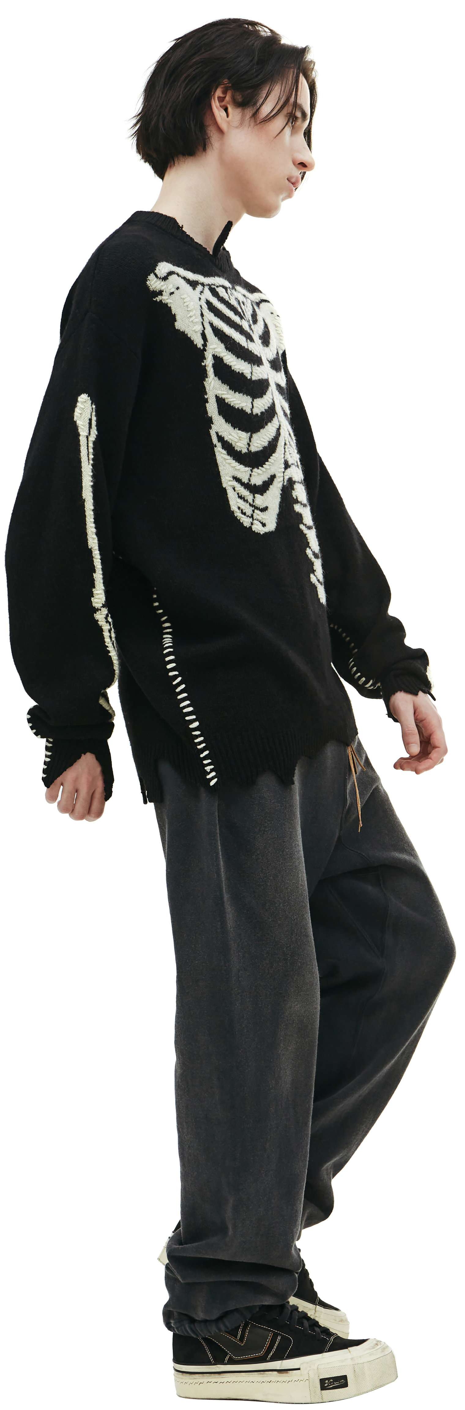 Buy Saint Michael men black saint michael x vlone wool sweater for