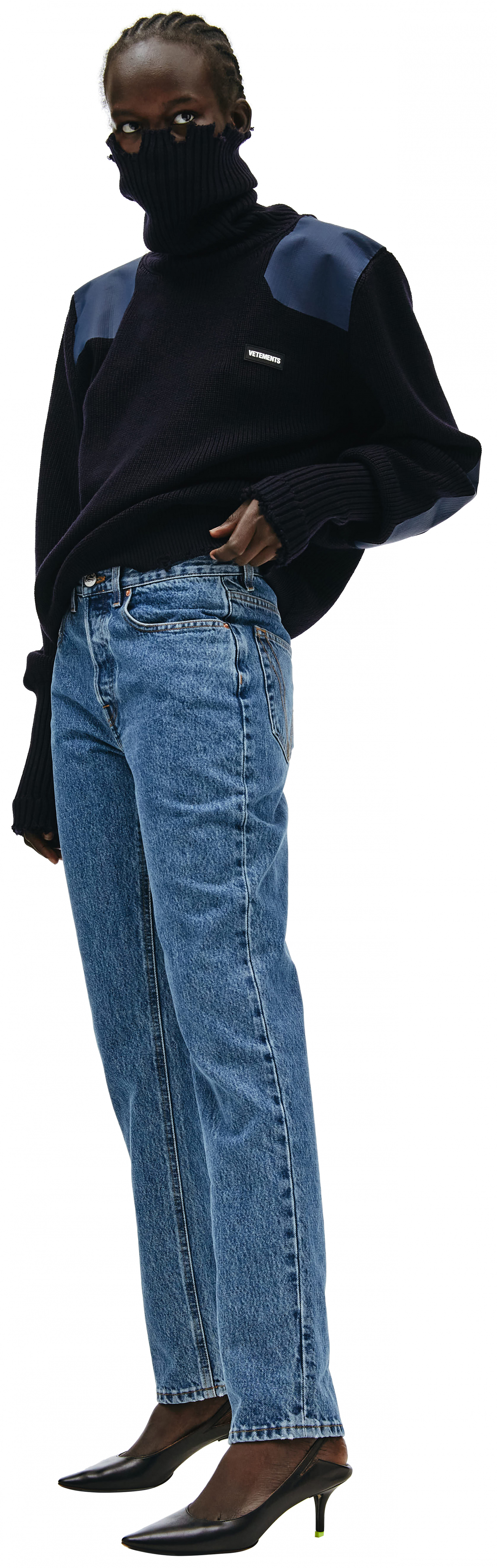 VETEMENTS Blue skinny jeans