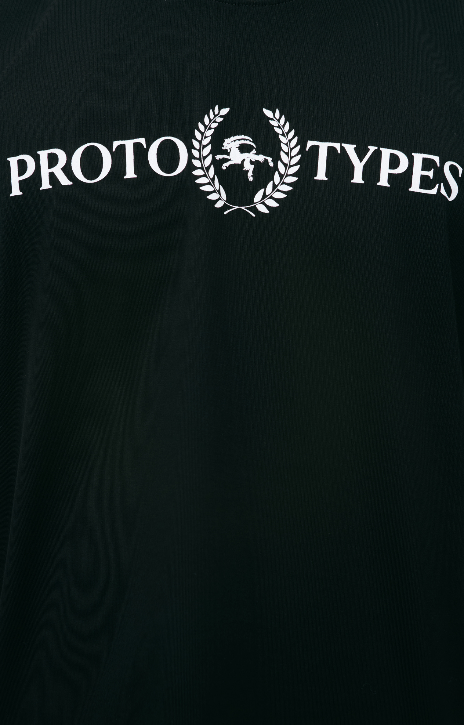Buy PROTOTYPES men black logo t-shirt for $196 online on SV77