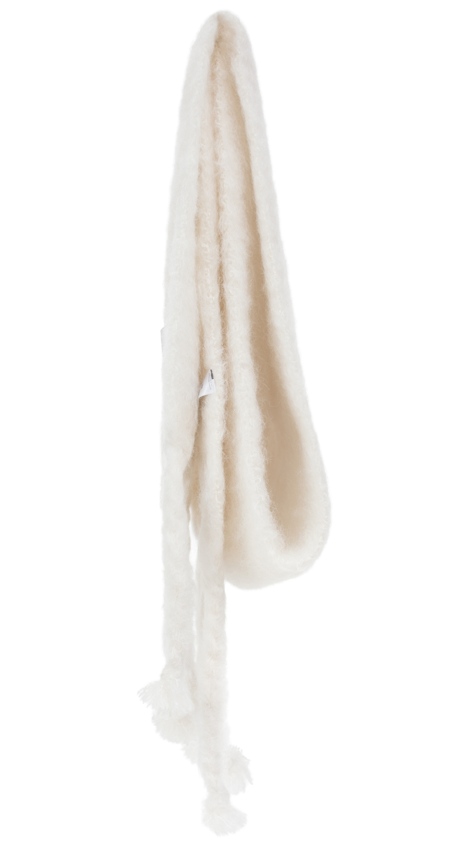 Jil Sander White knit mohair scarf