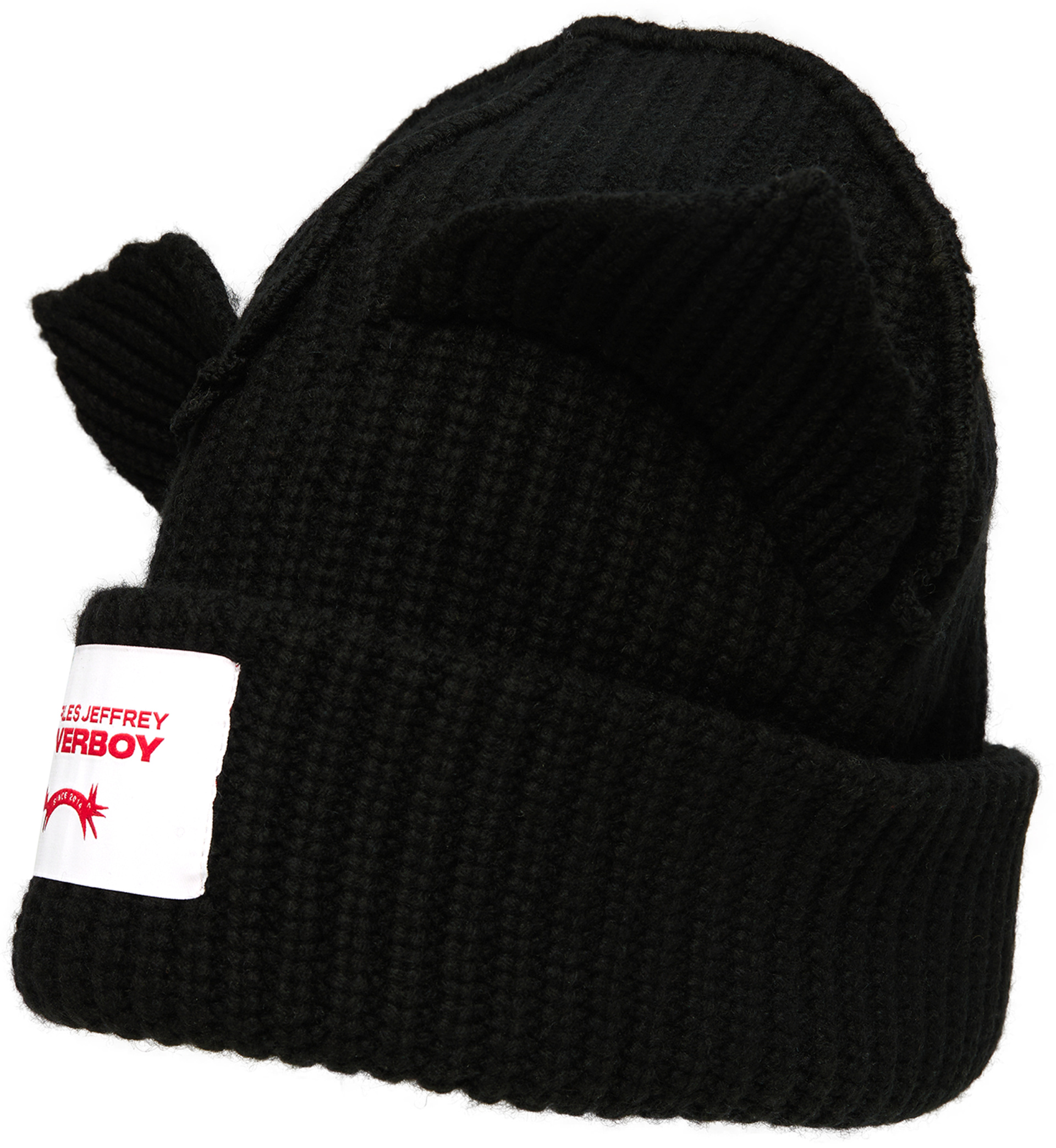 CHARLES JEFFREY LOVERBOY Black wool beanie