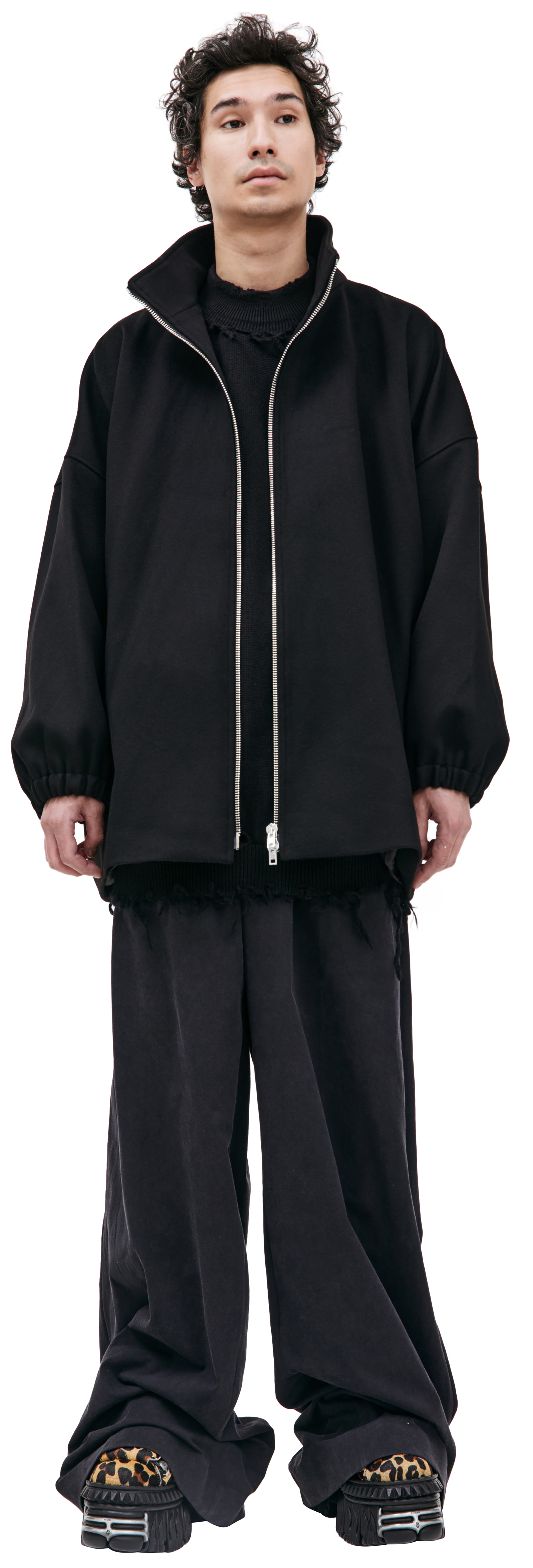 VETEMENTS Wool zip up sweater