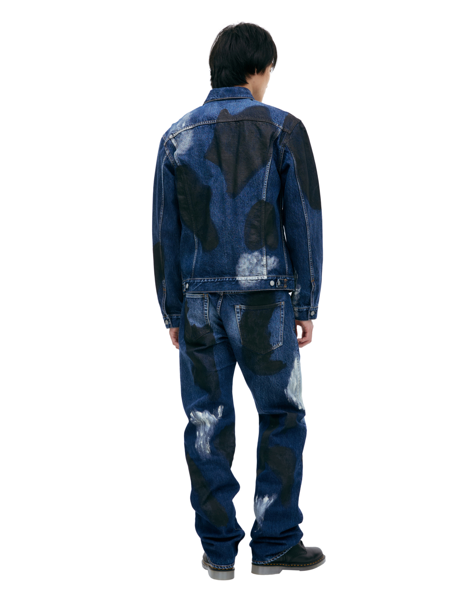 Yohji Yamamoto Denim jacket with paint effect