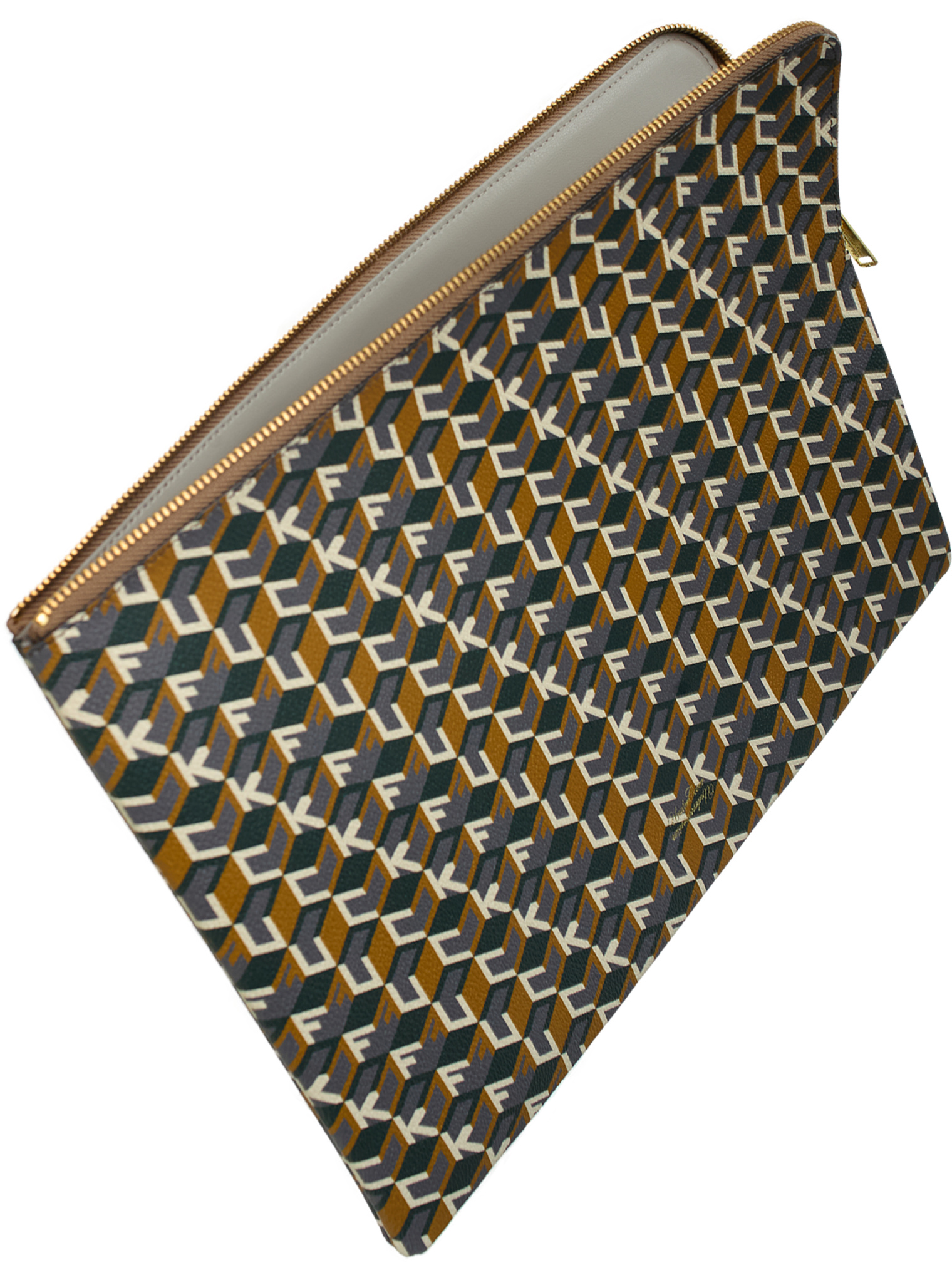 Undercover Monoprint Clutch Bag