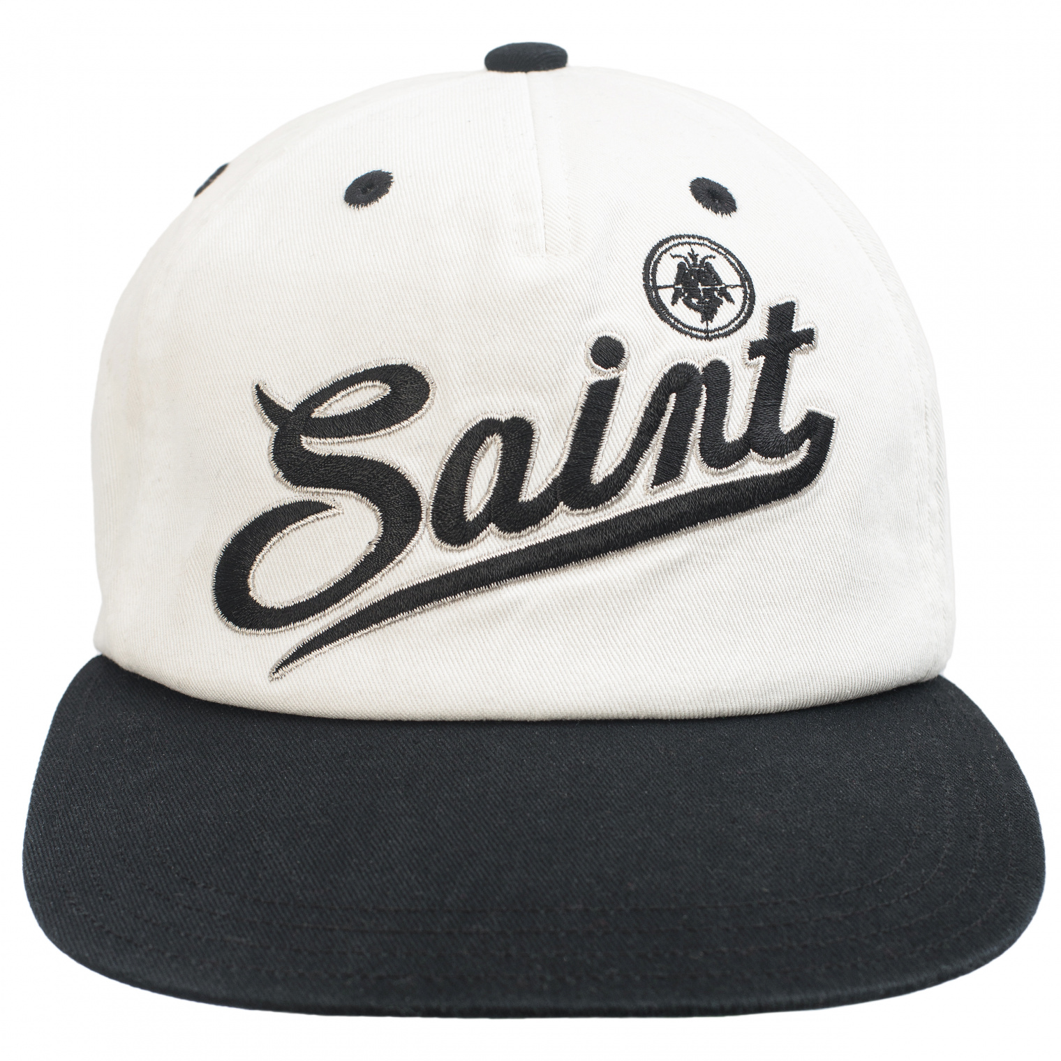 Saint Michael Saint Cap in White/Black