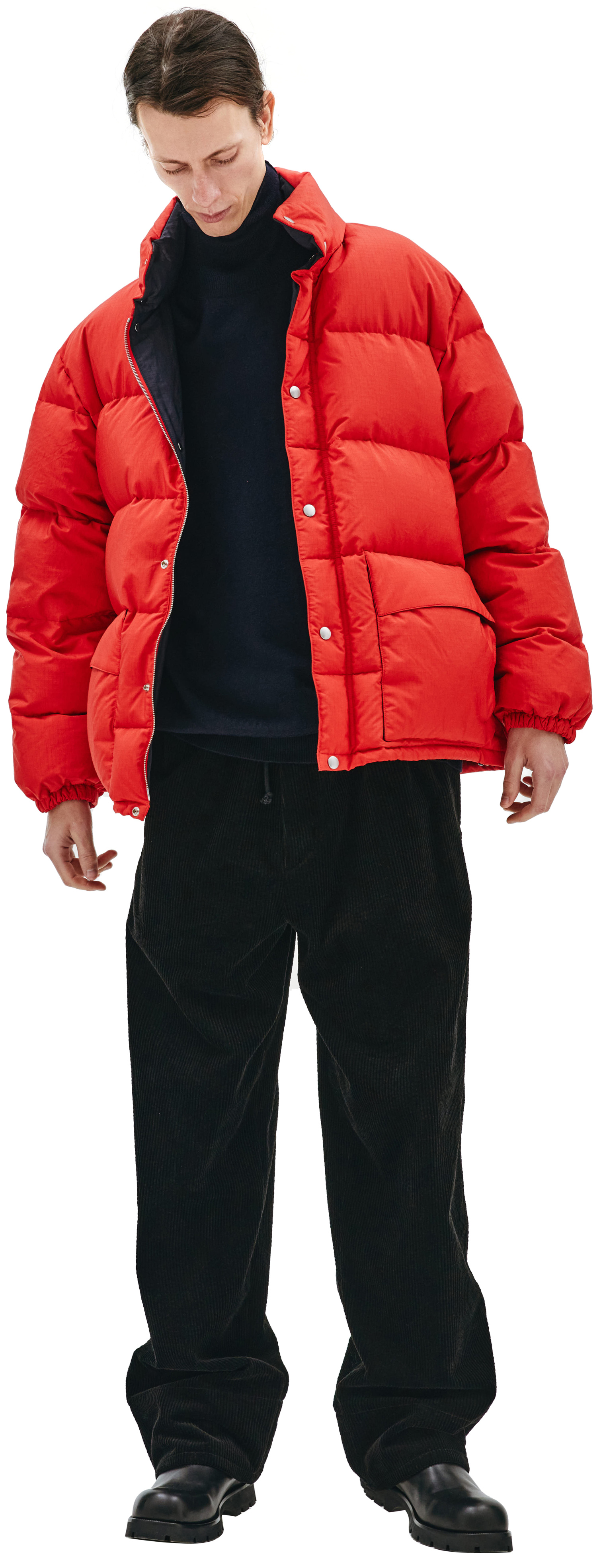Jil Sander Красная водоотталкивающая куртка