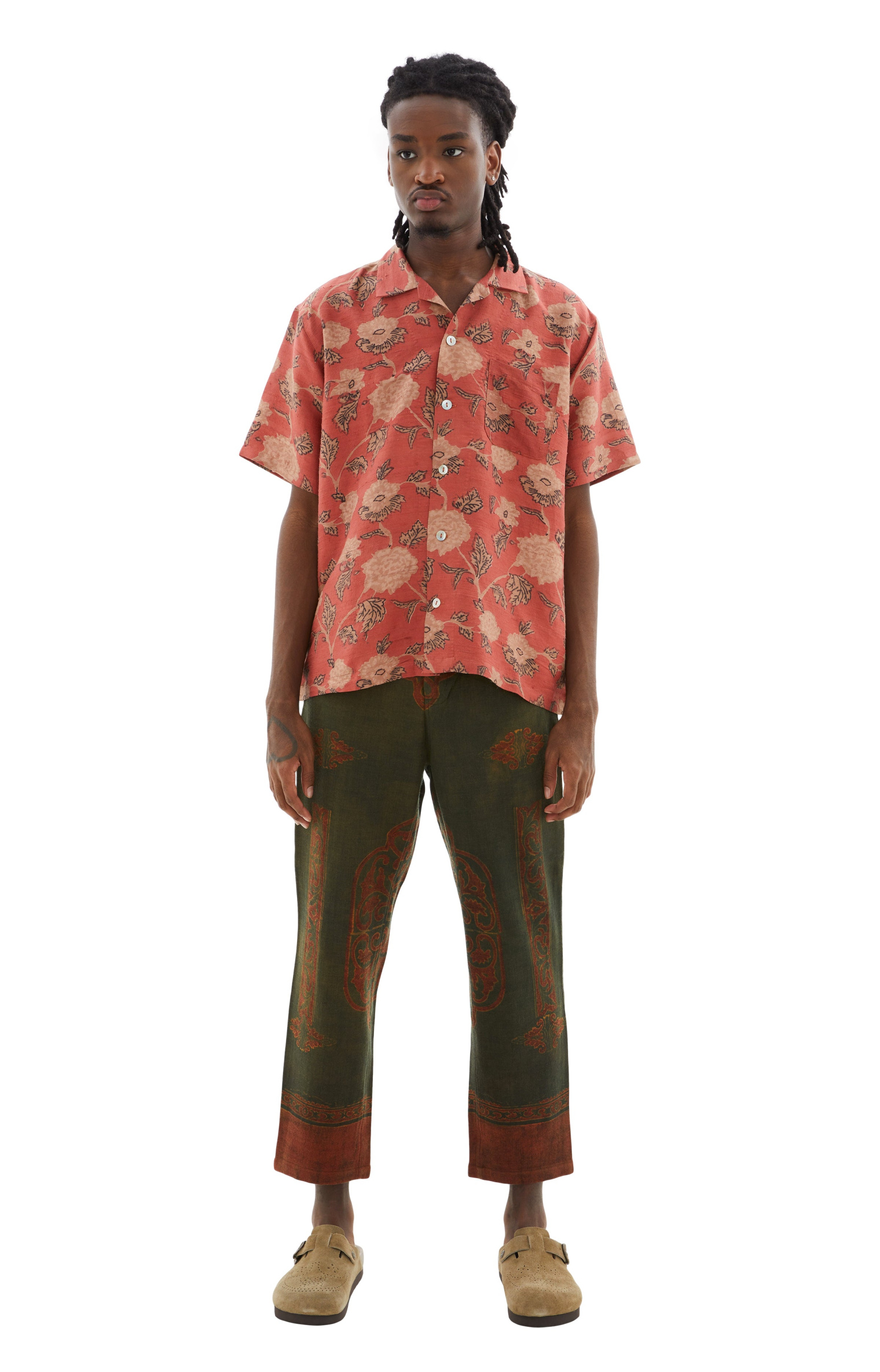 KARTIK Research Floral Printed Camp S/S Shirt