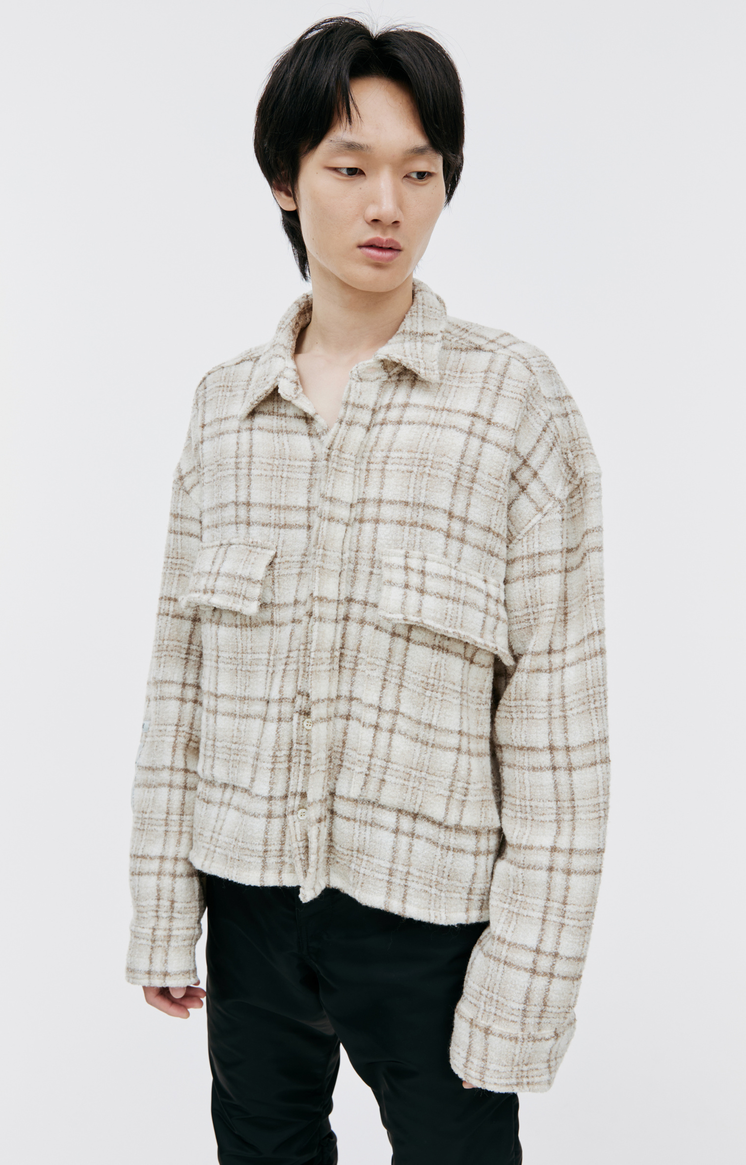 B1ARCHIVE Checkered logo shirt